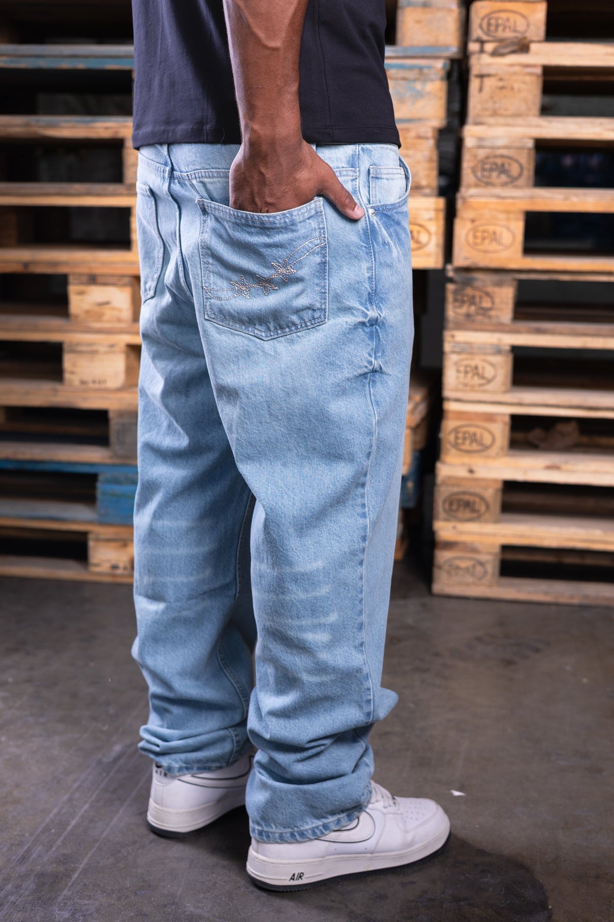 straight washed iced jeans (men) - DNM.EG