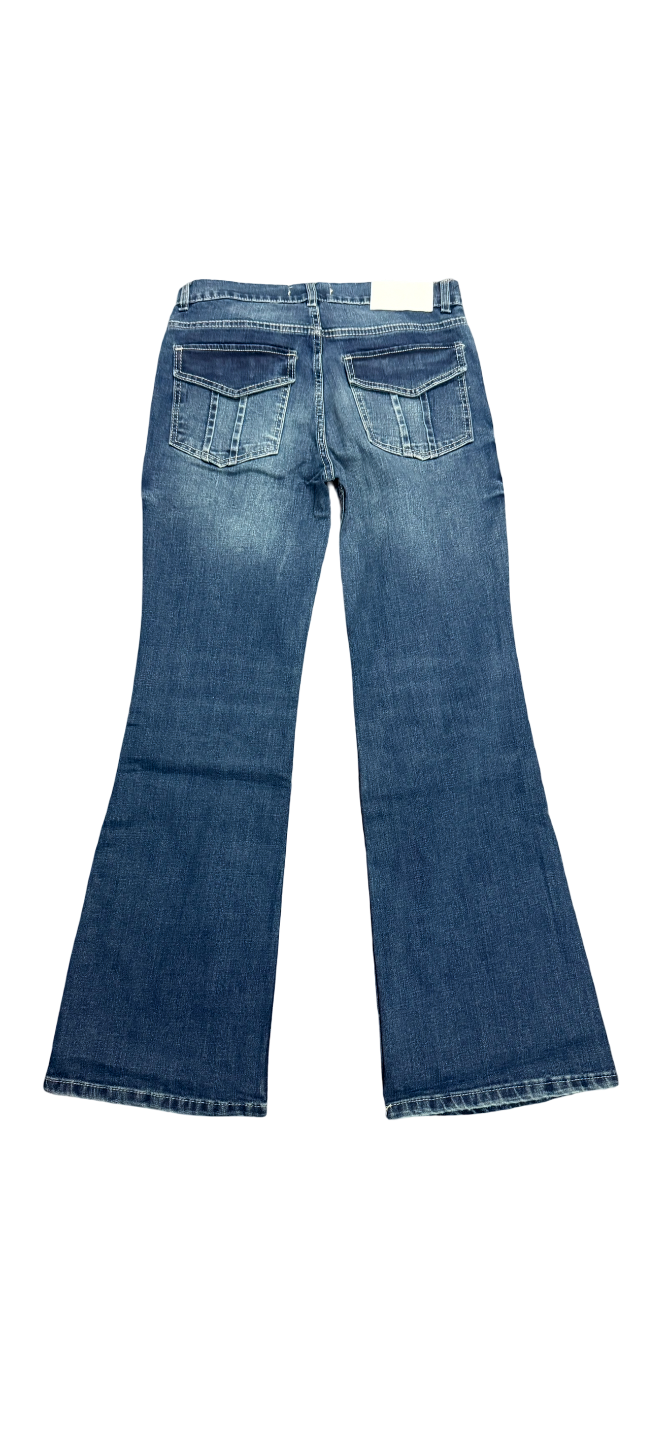 low waist ocean washed denim