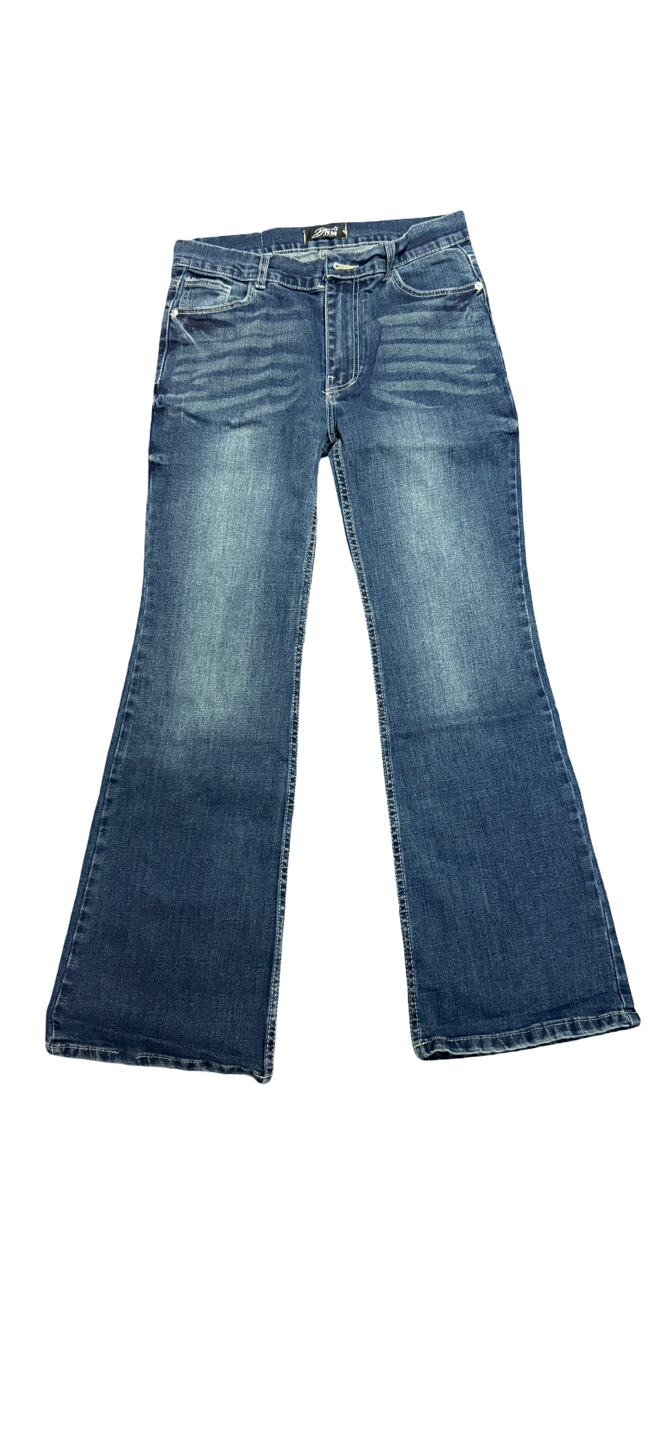 low waist ocean washed denim