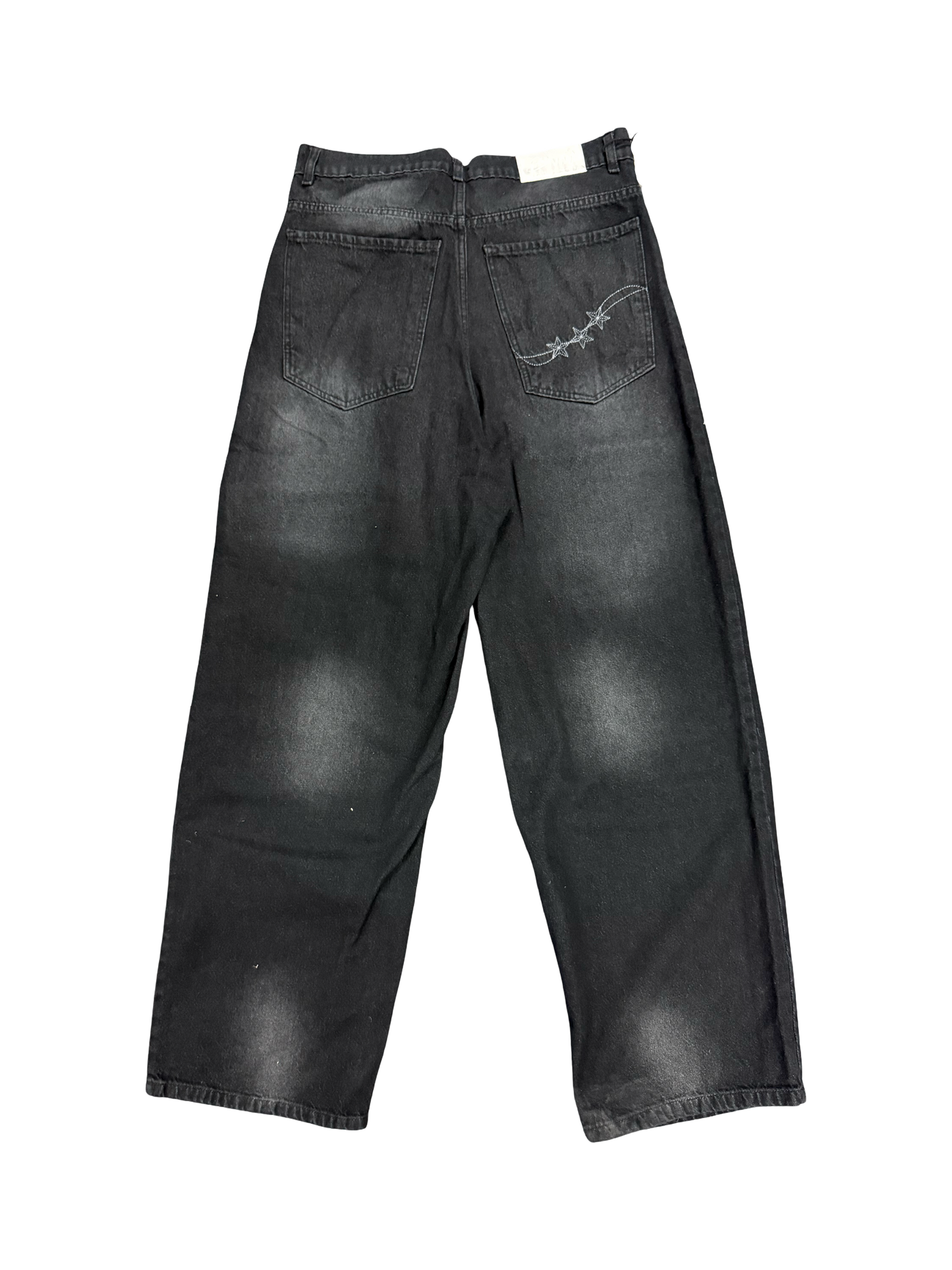 straight charcoal washed jeans (men)