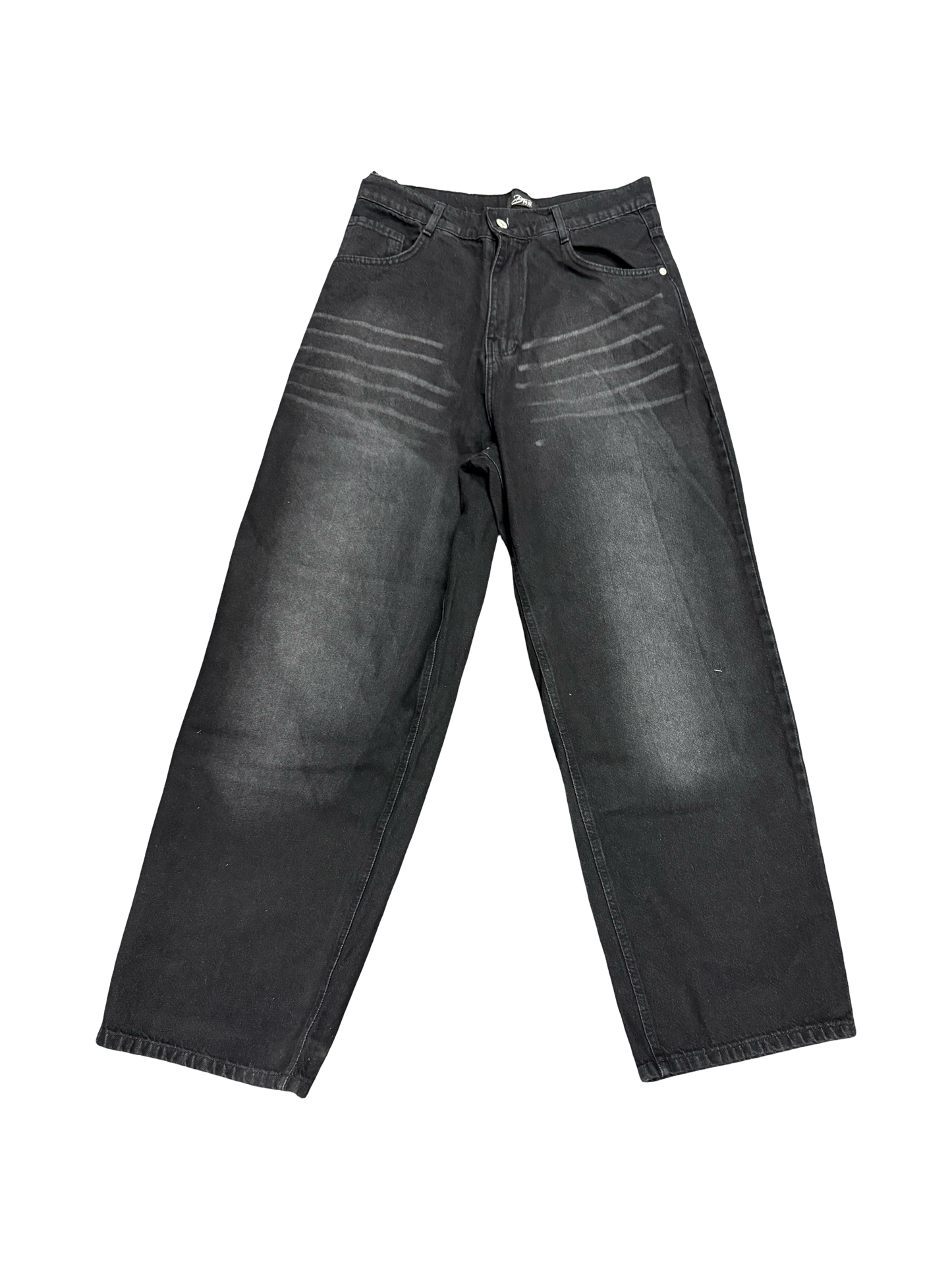 baggy charcoal washed jeans (men)