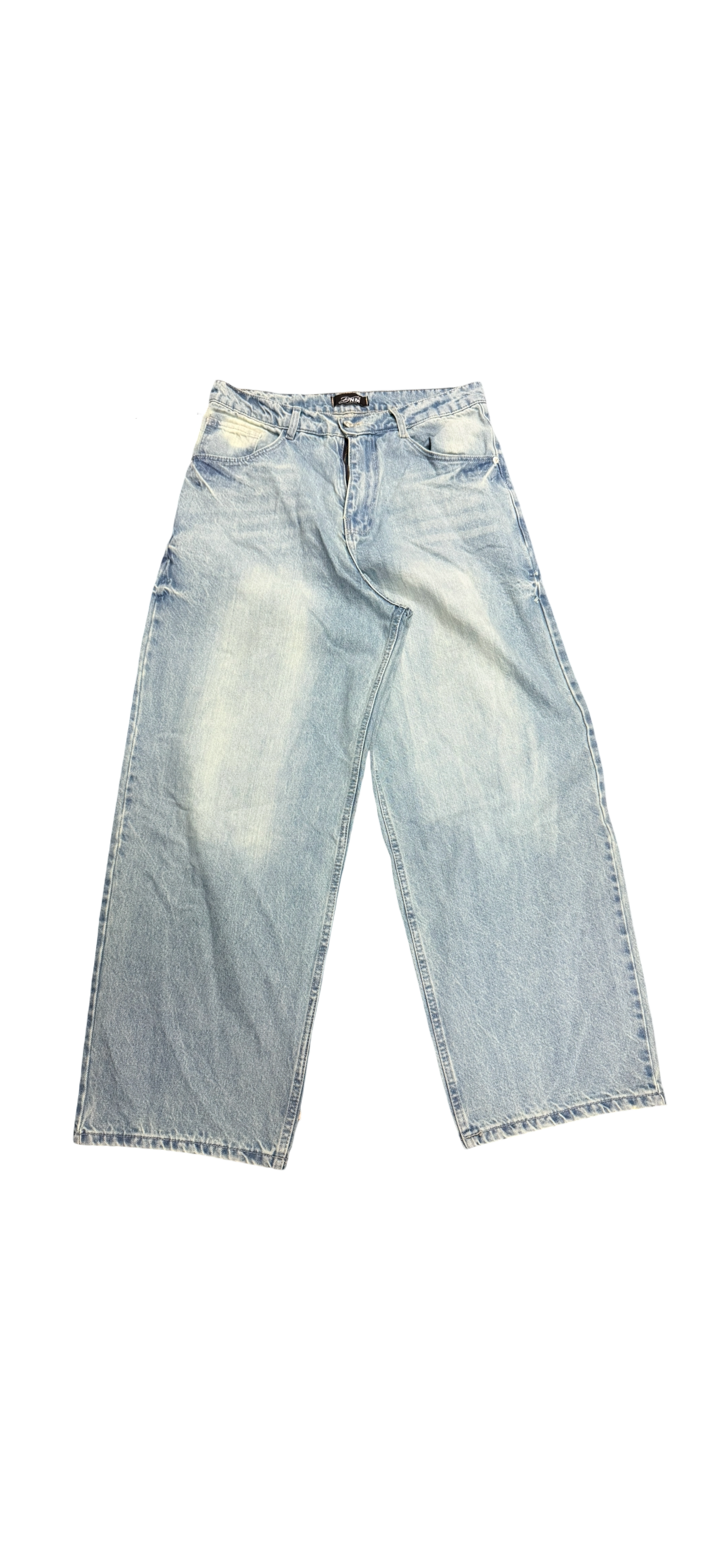baggy washed iced jeans (men)