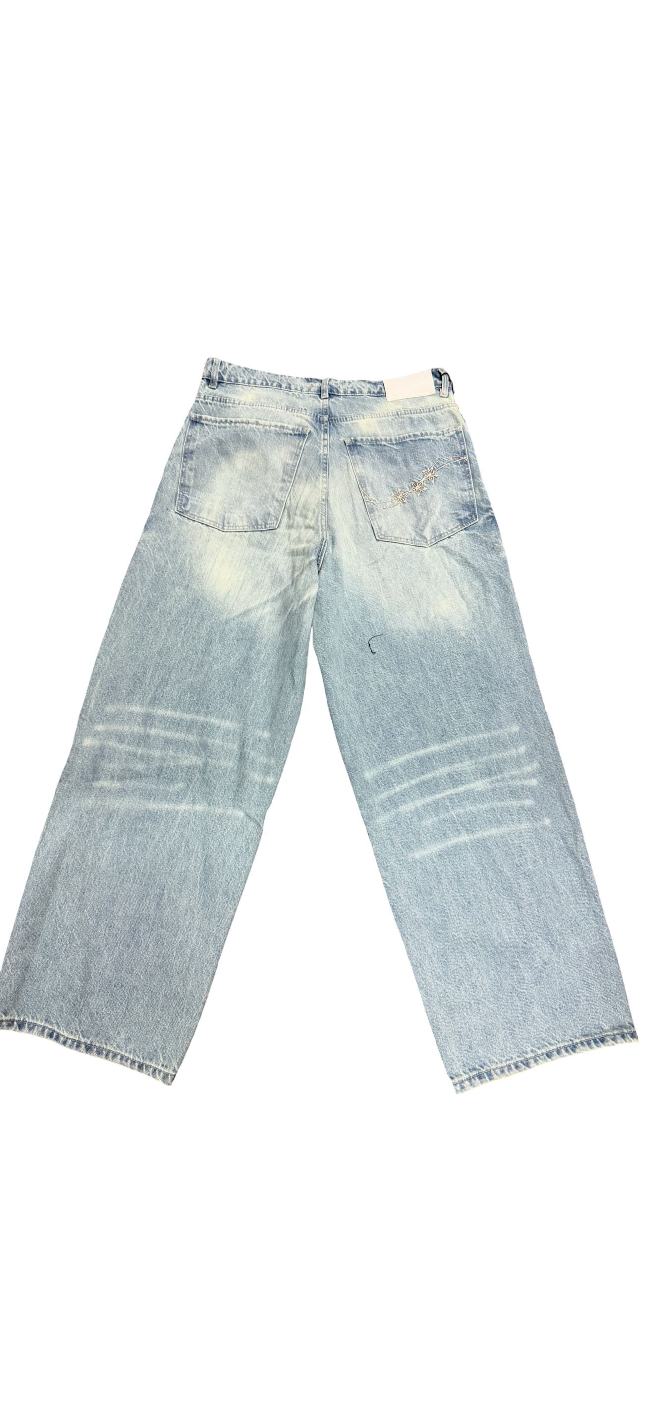 baggy washed iced jeans (men)