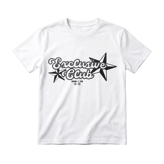 white printed baby tee