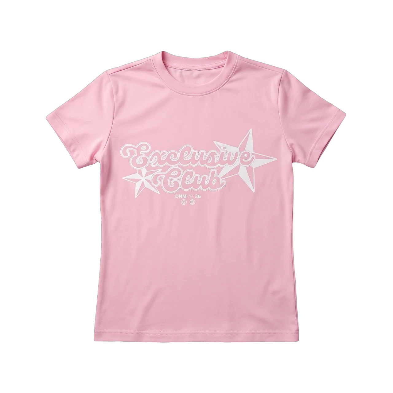 pink printed baby tee