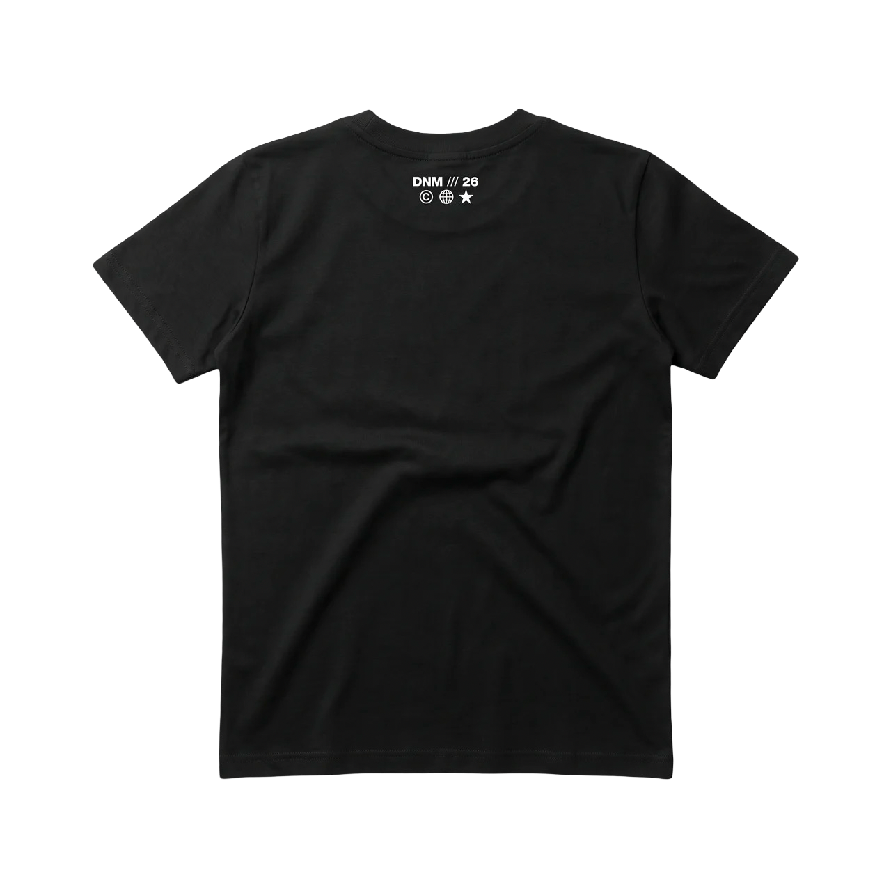 black printed baby tee