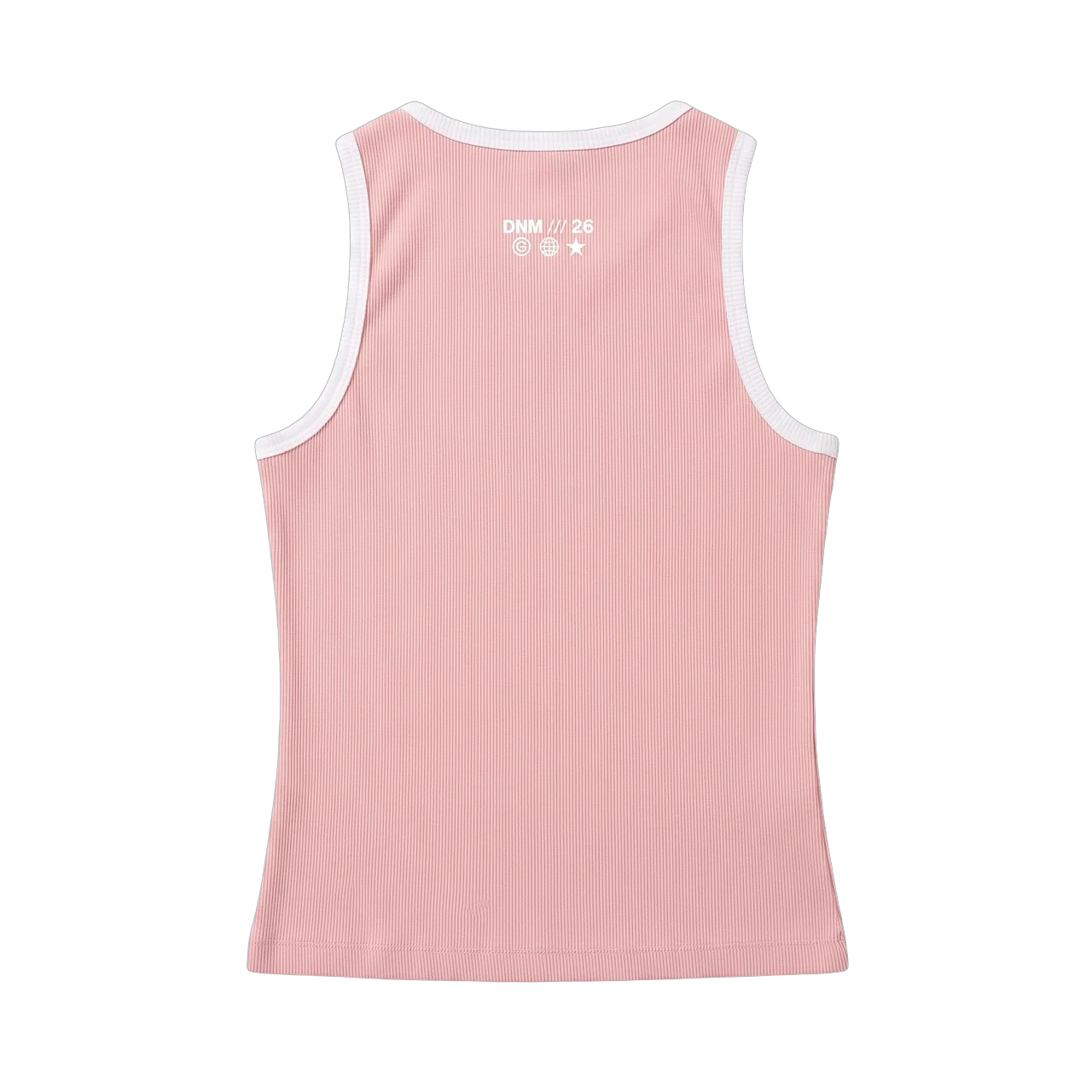 pink on white top