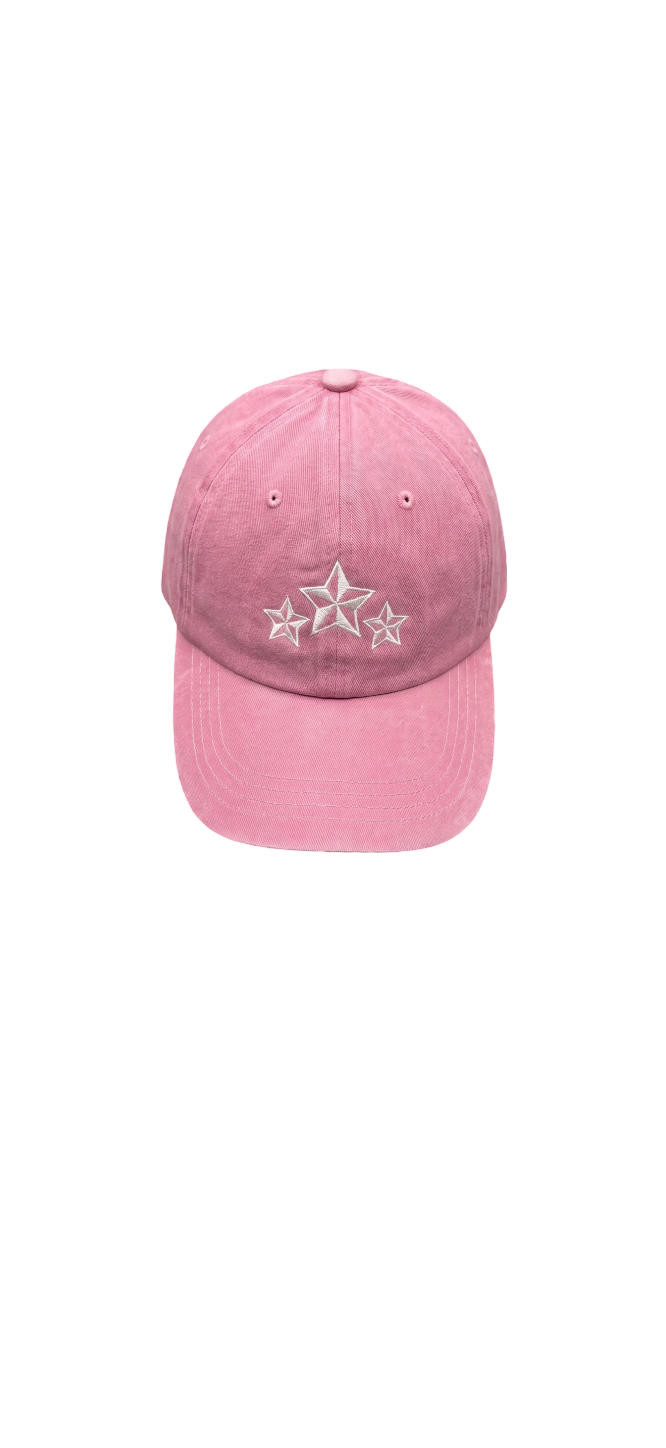 pink washed cap