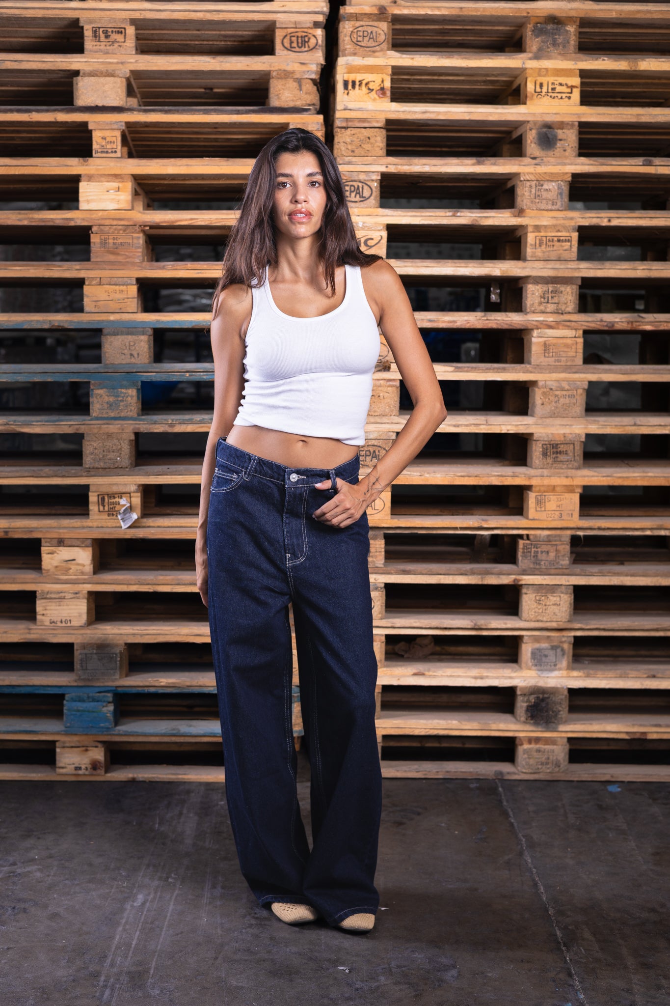 baggy raw jeans (women)