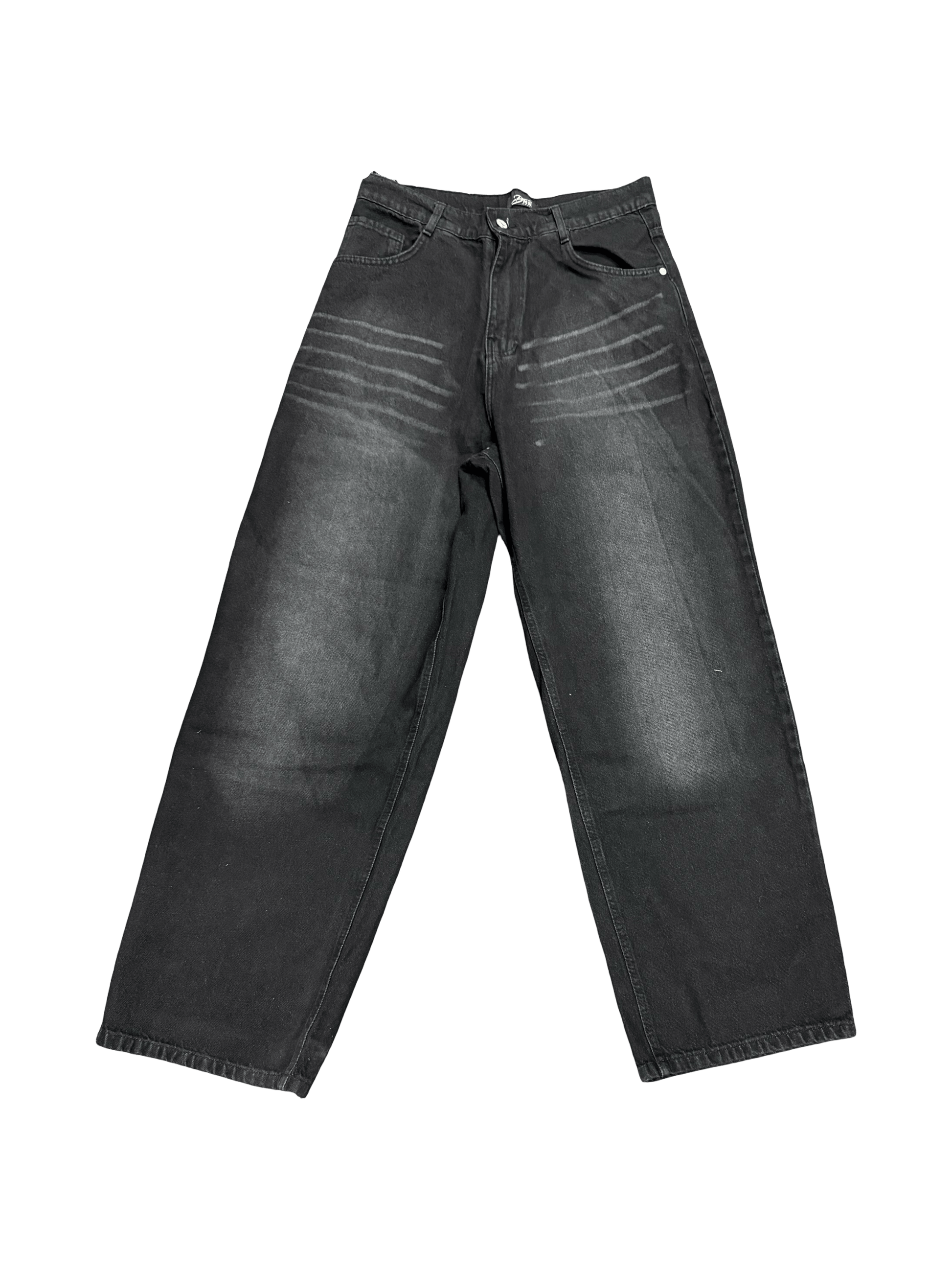 baggy charcoal washed jeans (men) - DNM.EG
