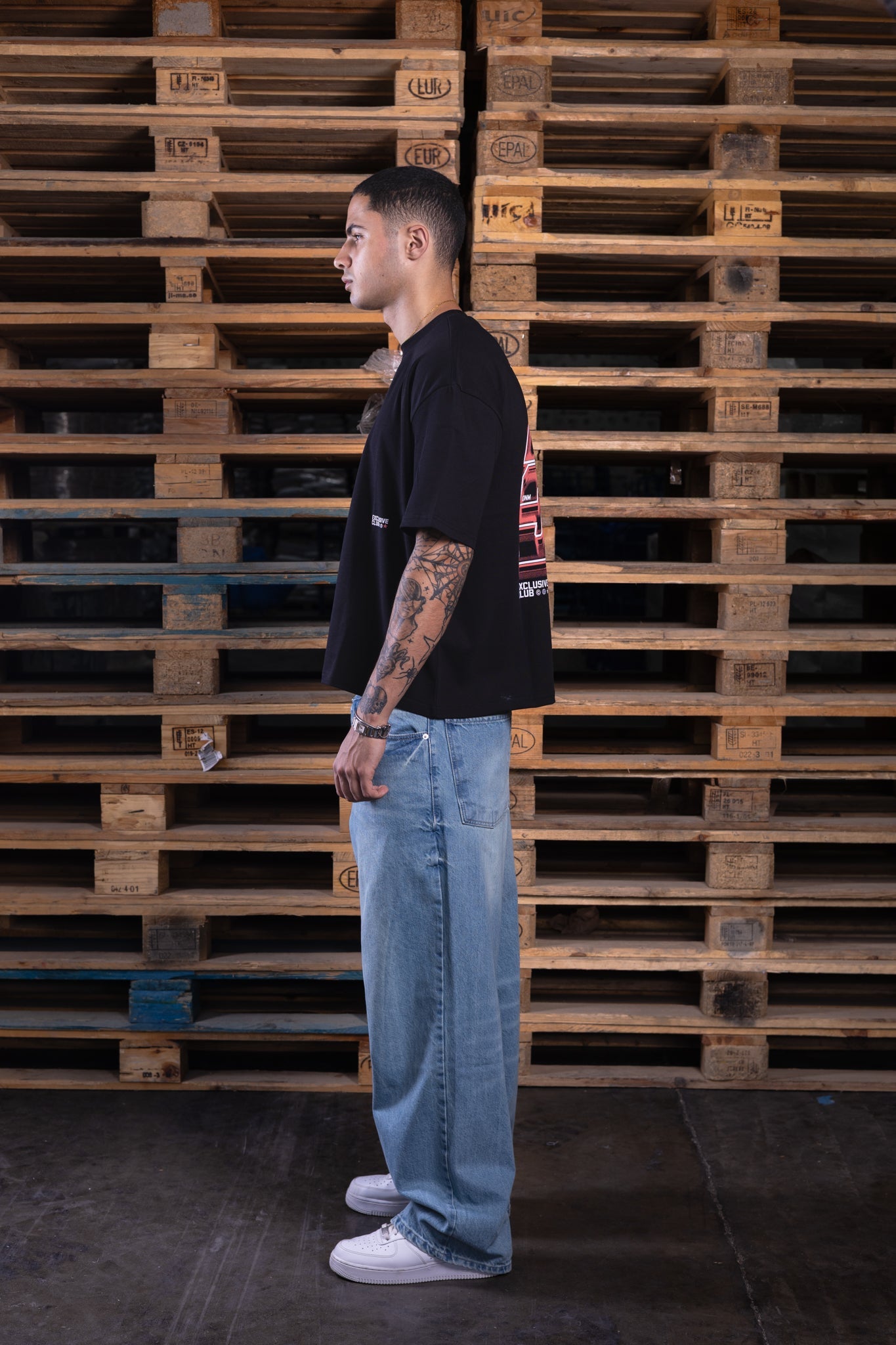 baggy washed iced jeans (men) - DNM.EG