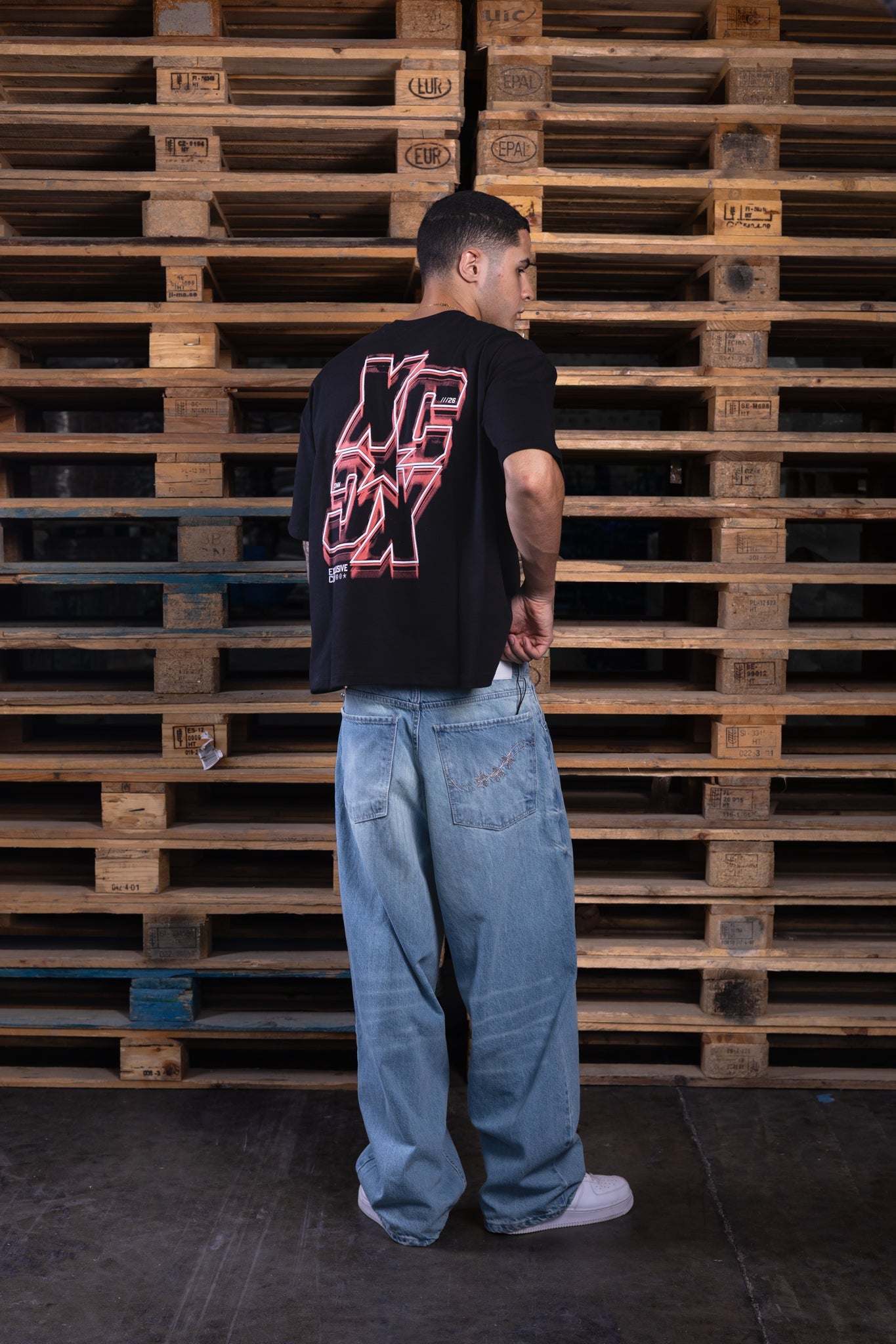 baggy washed iced jeans (men) - DNM.EG
