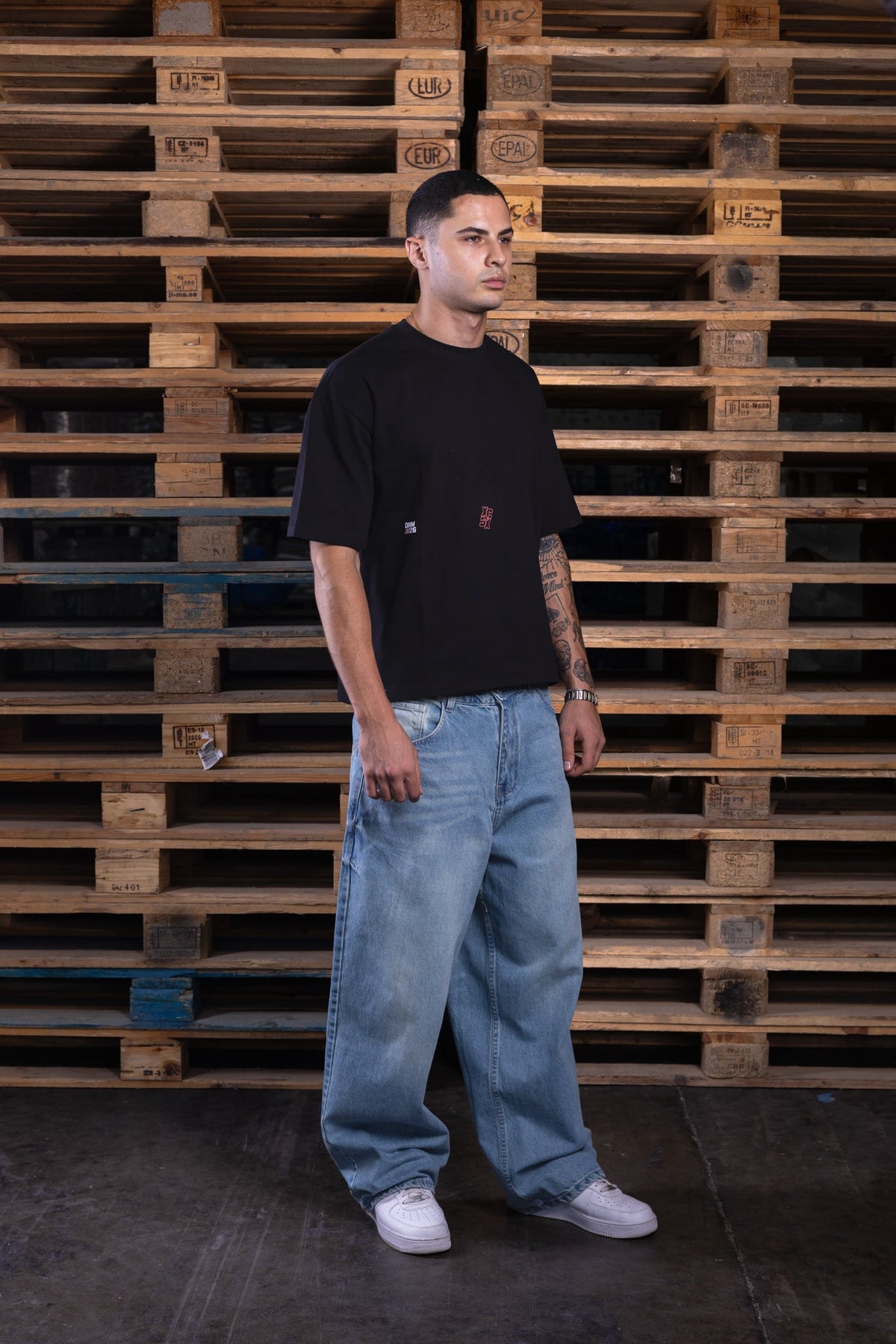baggy washed iced jeans (men) - DNM.EG