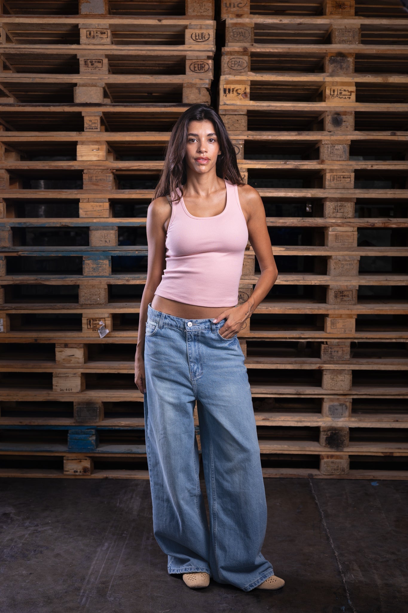 baggy washed iced (women) - DNM.EG