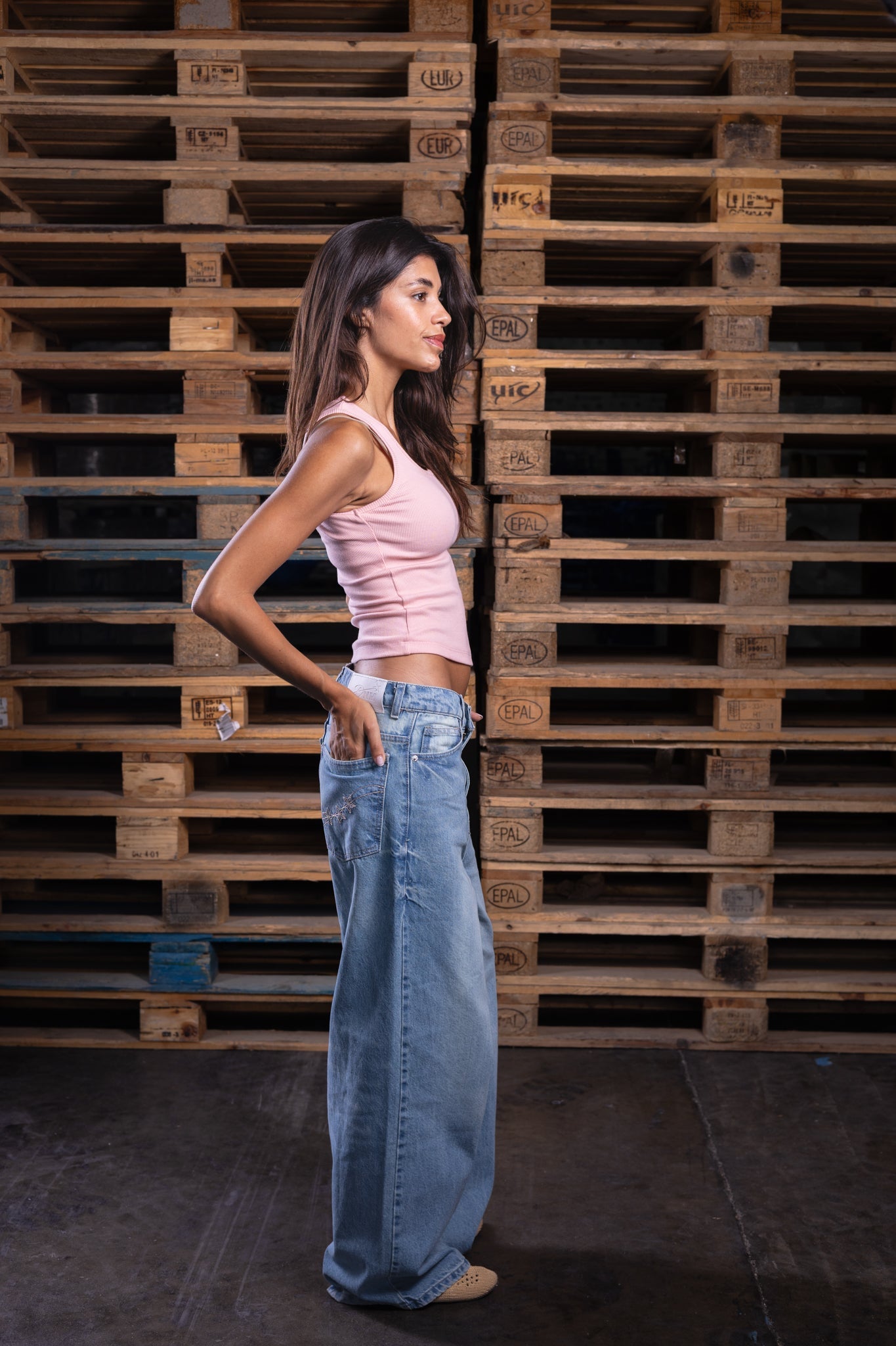 baggy washed iced (women) - DNM.EG