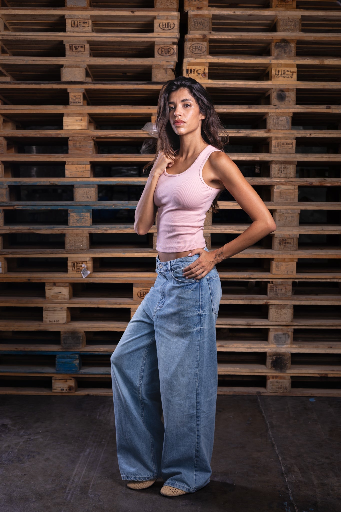 baggy washed iced (women) - DNM.EG