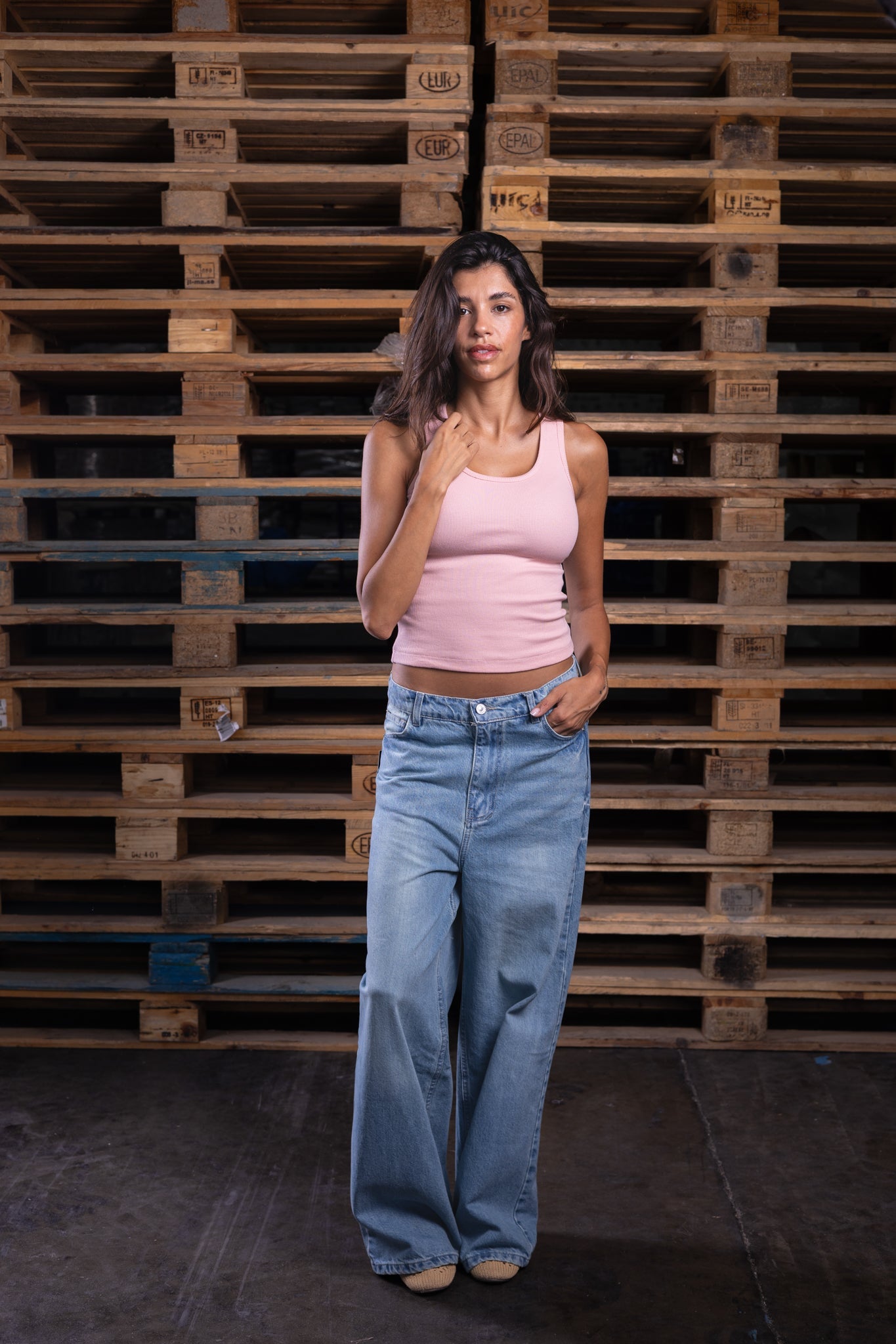 baggy washed iced (women) - DNM.EG