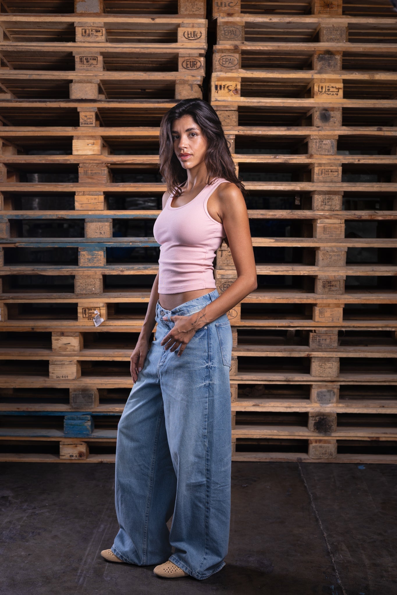 baggy washed iced (women) - DNM.EG