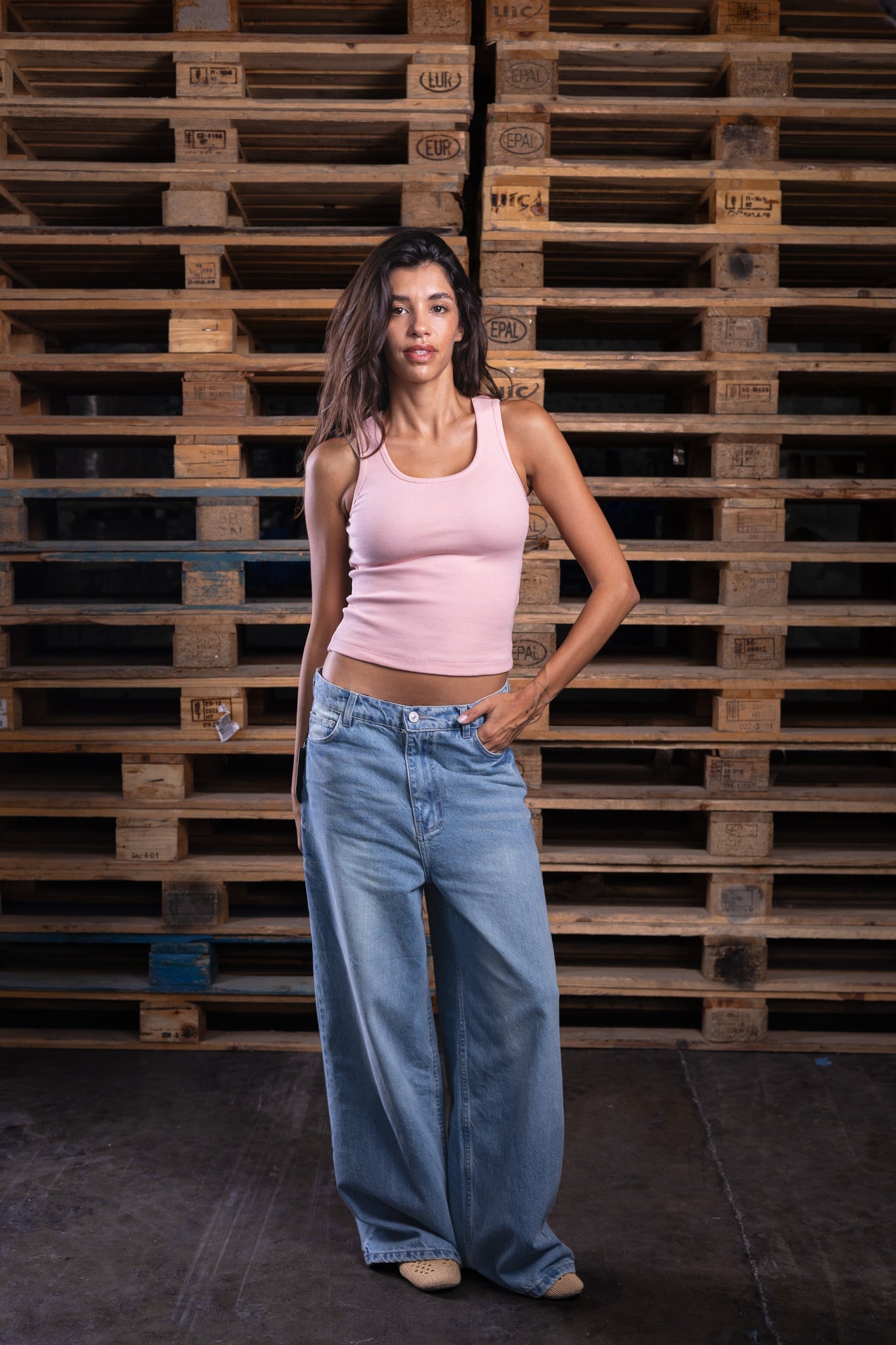 baggy washed iced (women) - DNM.EG
