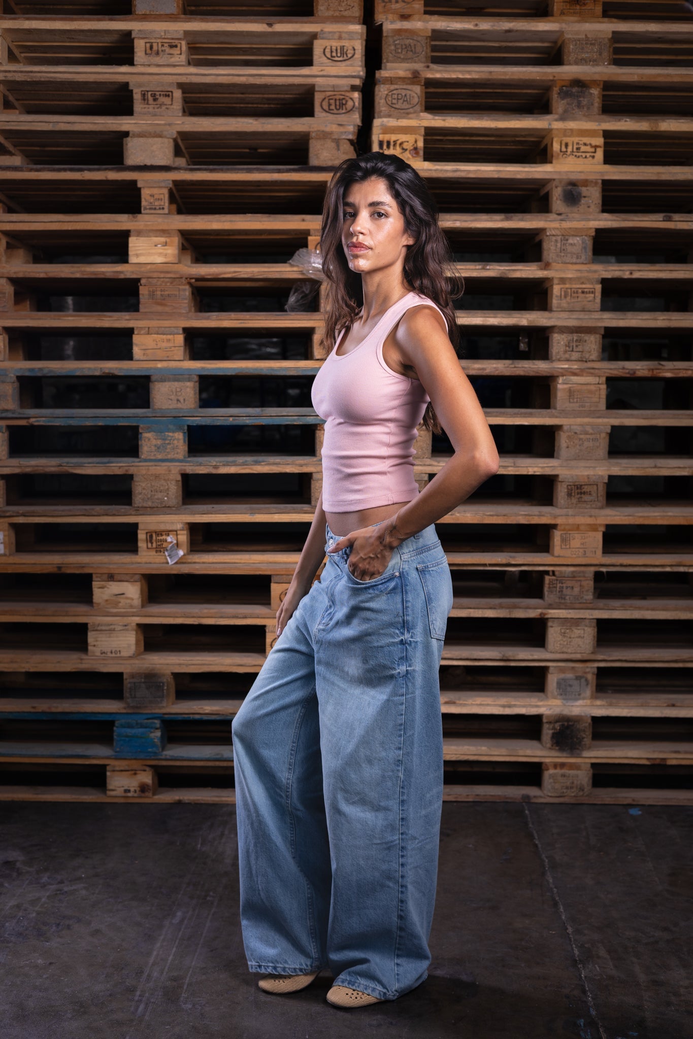baggy washed iced (women) - DNM.EG