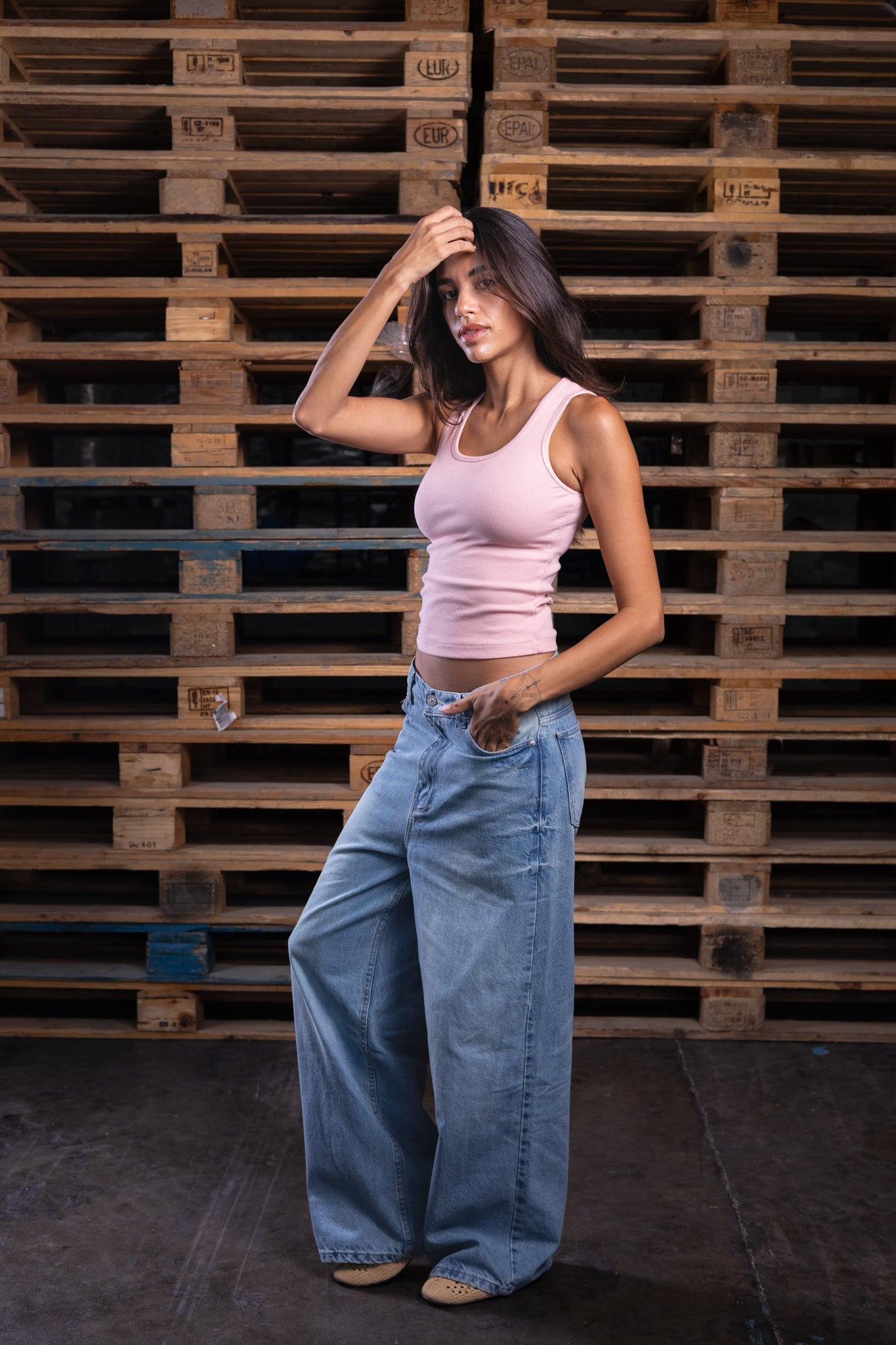 baggy washed iced (women) - DNM.EG
