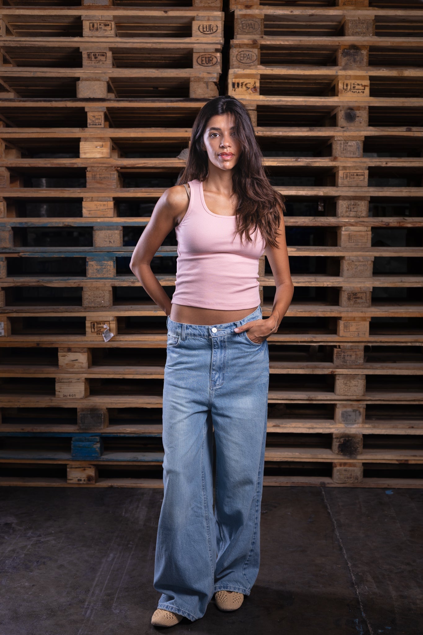baggy washed iced (women) - DNM.EG