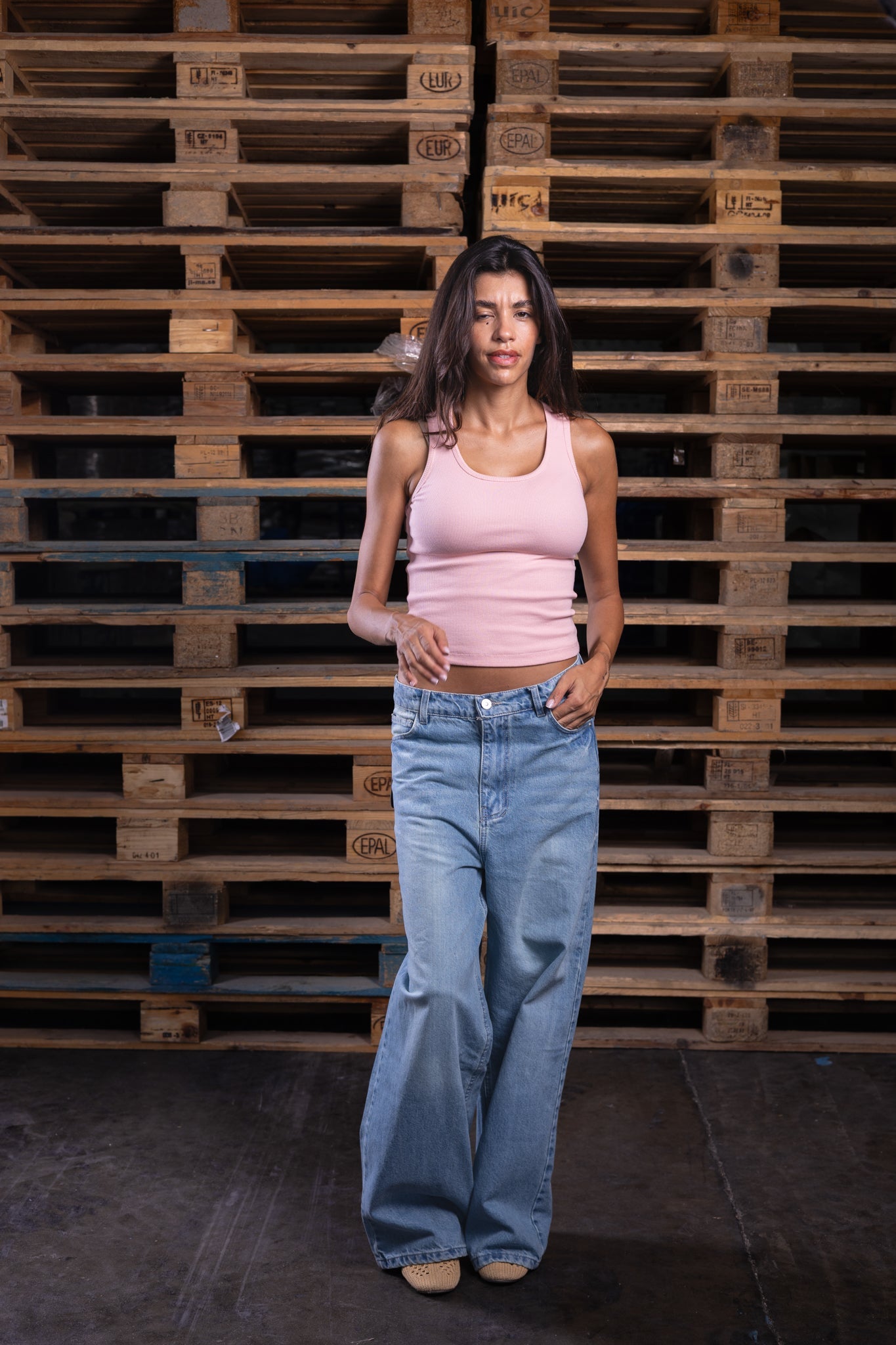 baggy washed iced (women) - DNM.EG