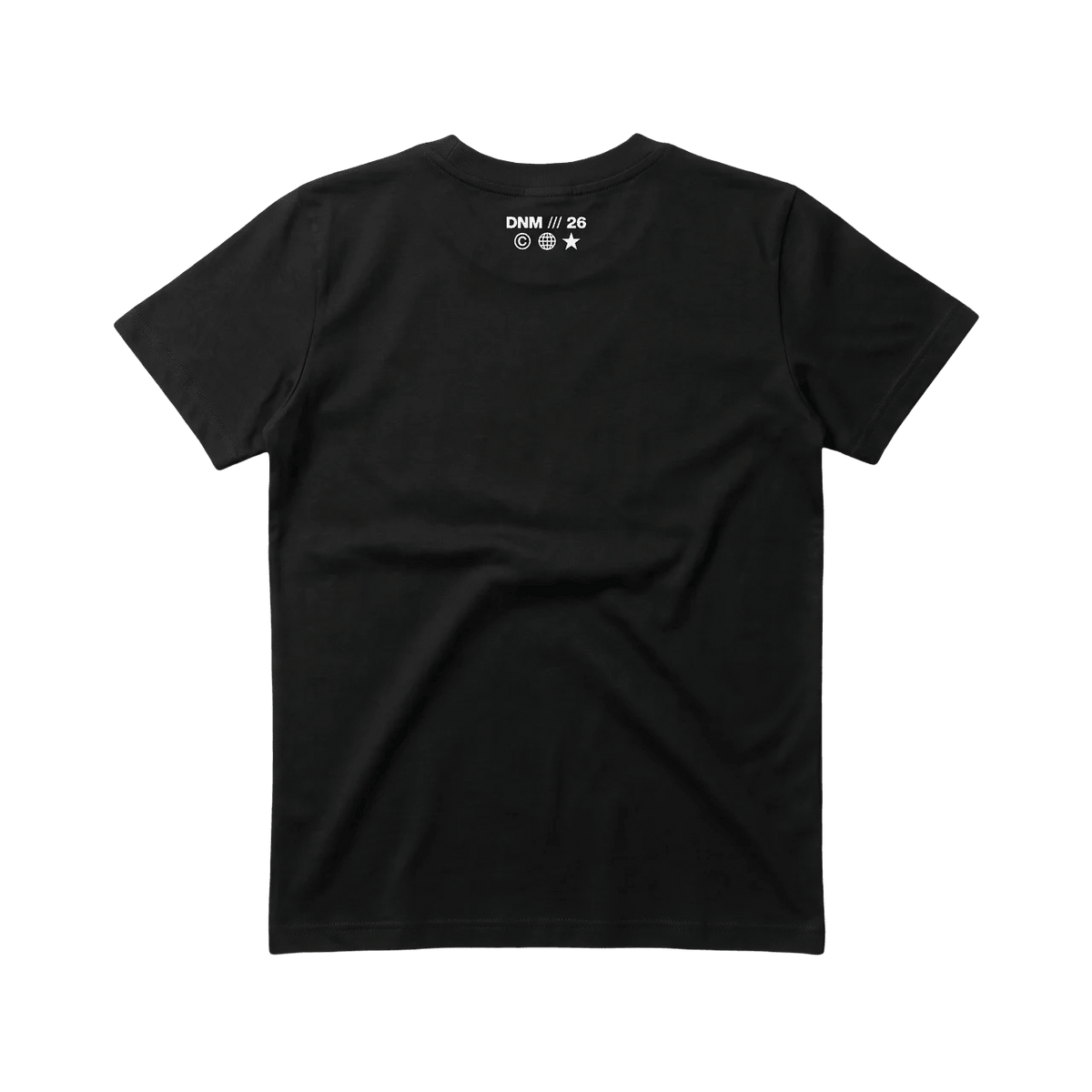black printed baby tee - DNM.EG