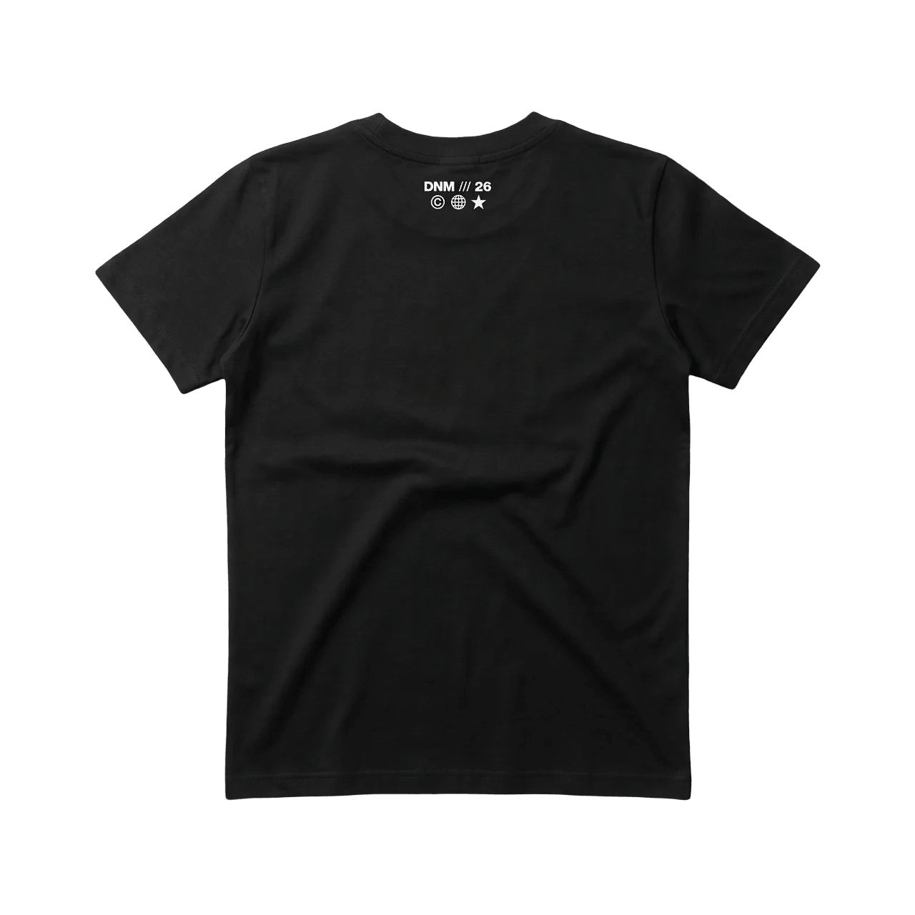 black printed baby tee - DNM.EG