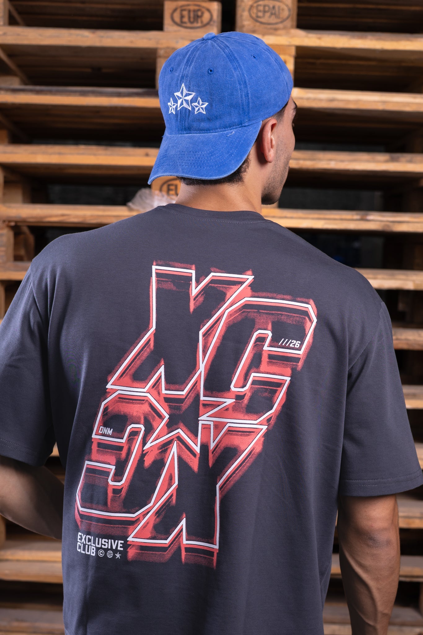 blue washed cap - DNM.EG
