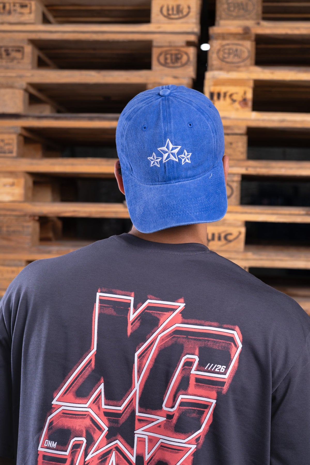 blue washed cap - DNM.EG
