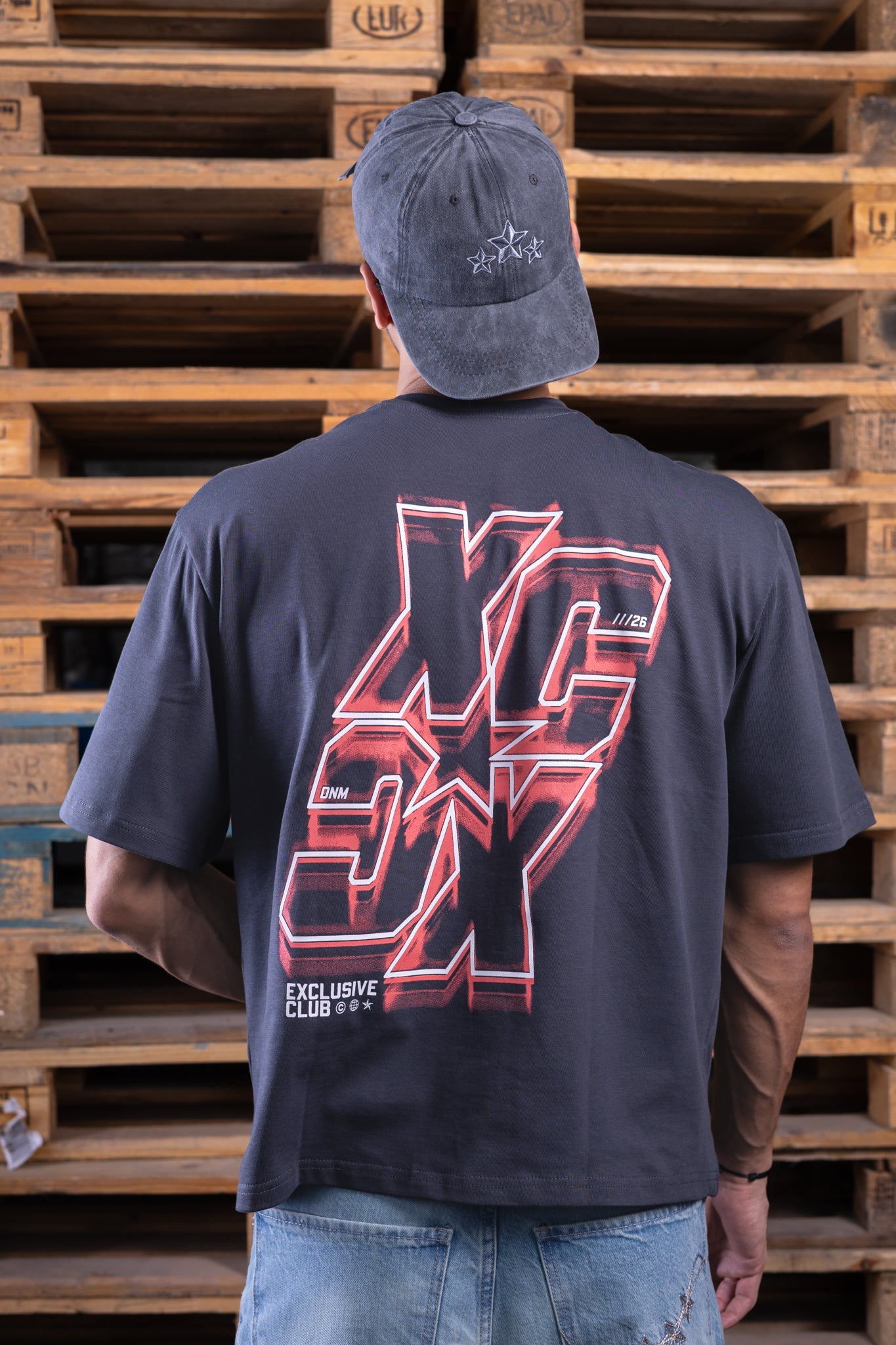 grey washed cap - DNM.EG