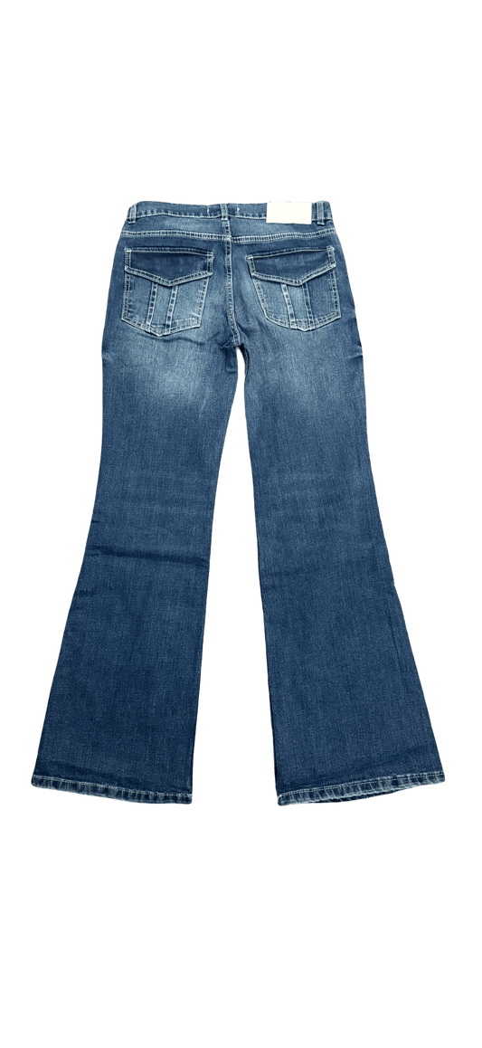 low waist ocean washed denim - DNM.EG