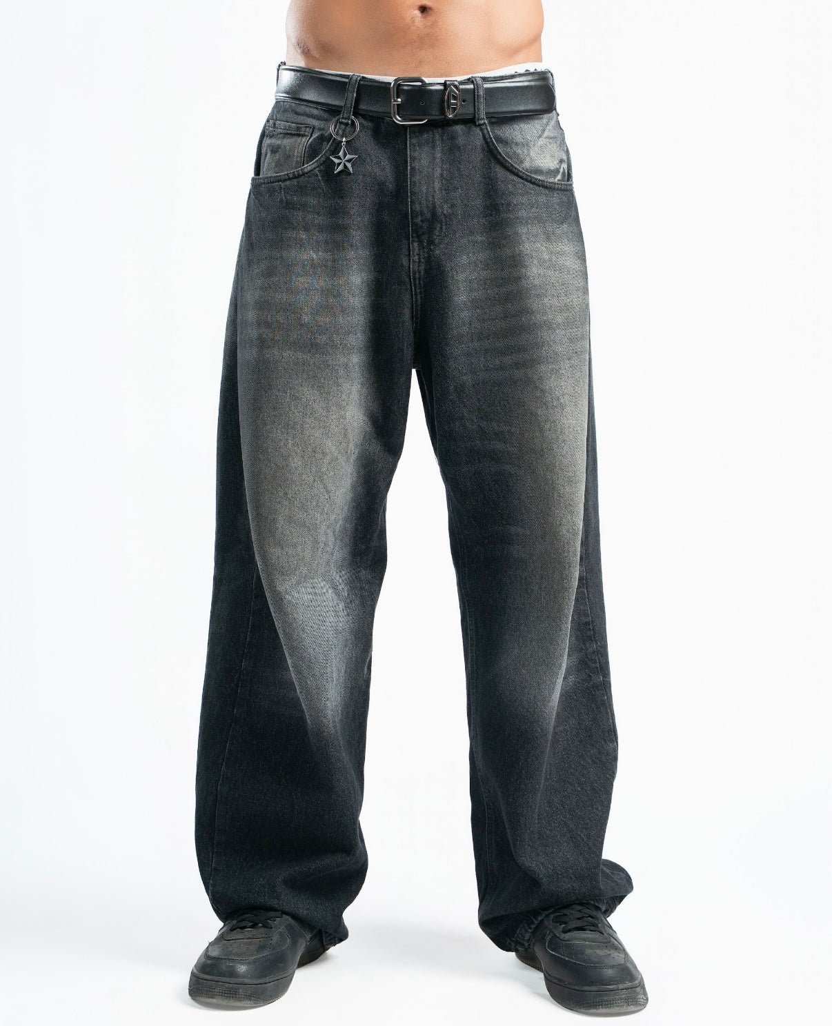 PERFECT BAGGY JEANS (BLACK) - DNM.EG