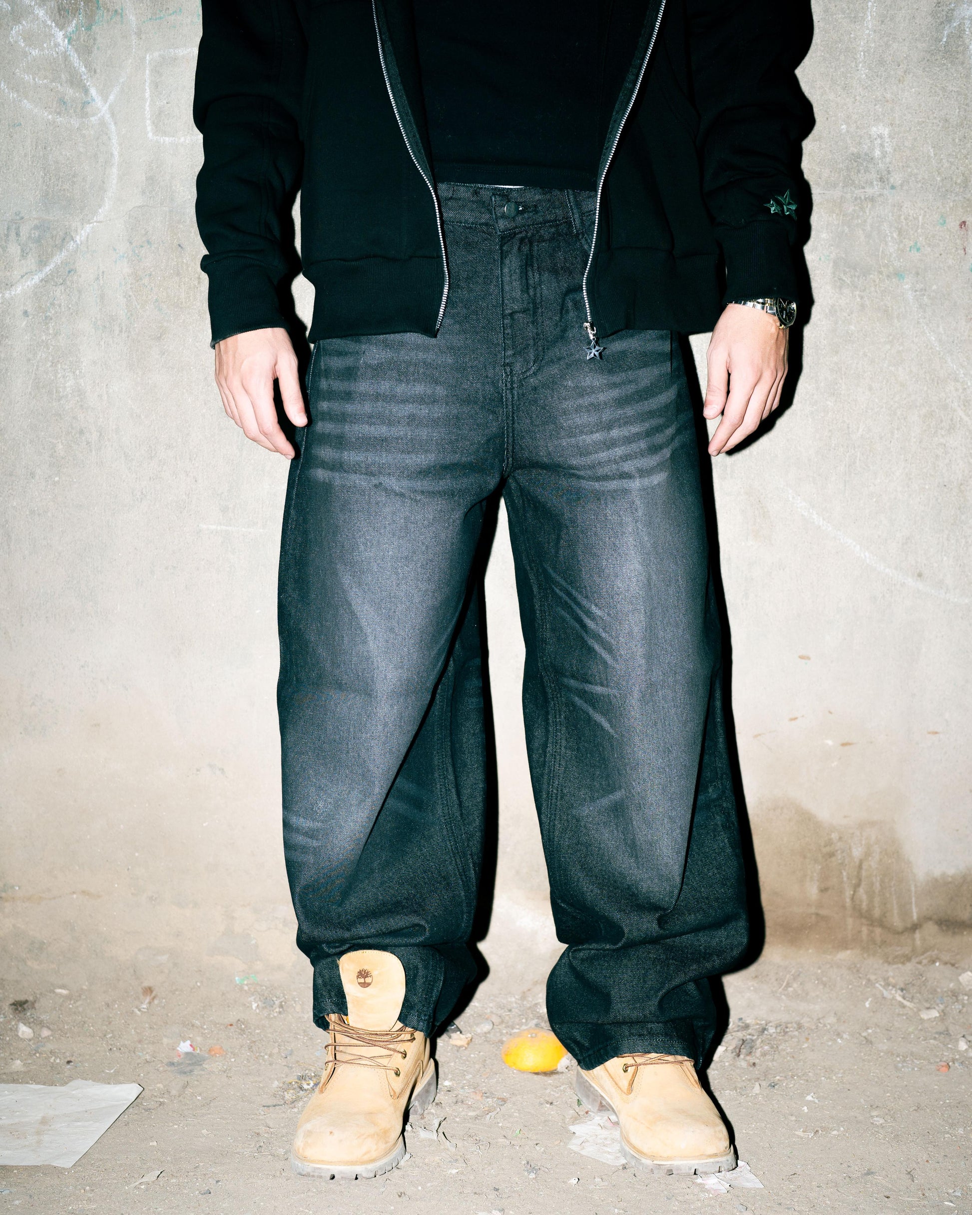PERFECT BAGGY JEANS (BLACK) - DNM.EG