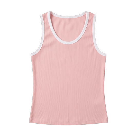 pink on white top - DNM.EG