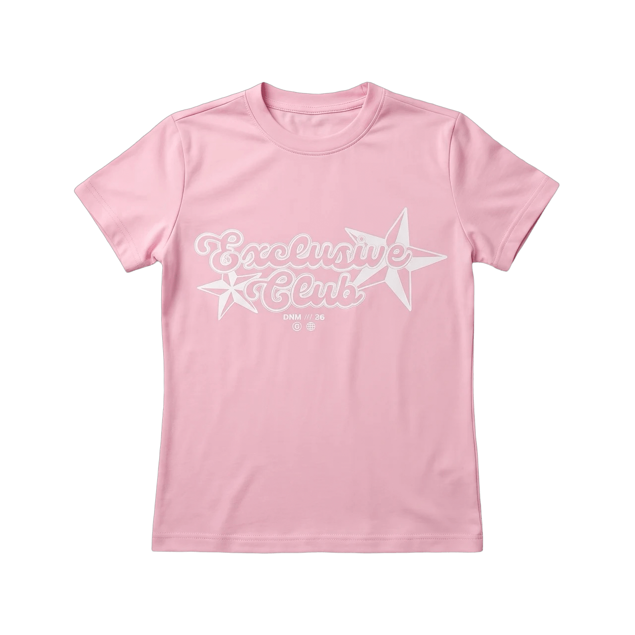 pink printed baby tee - DNM.EG