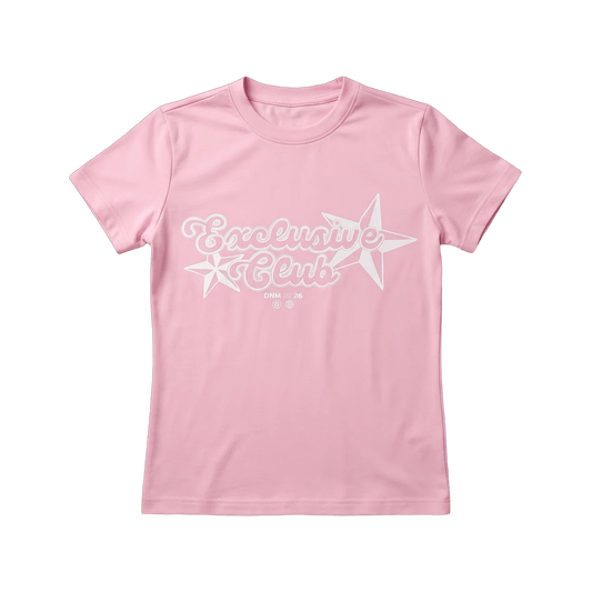 pink printed baby tee - DNM.EG