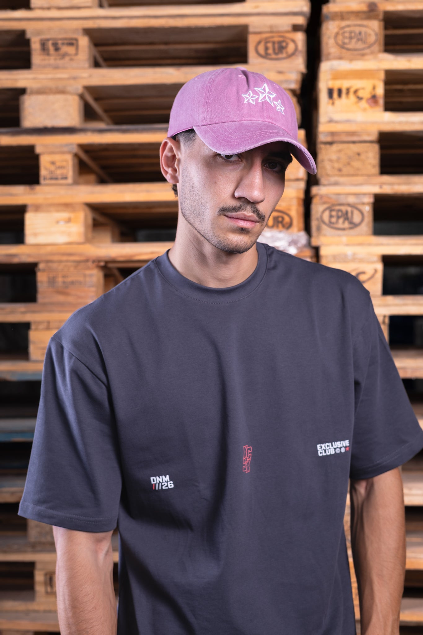 pink washed cap - DNM.EG
