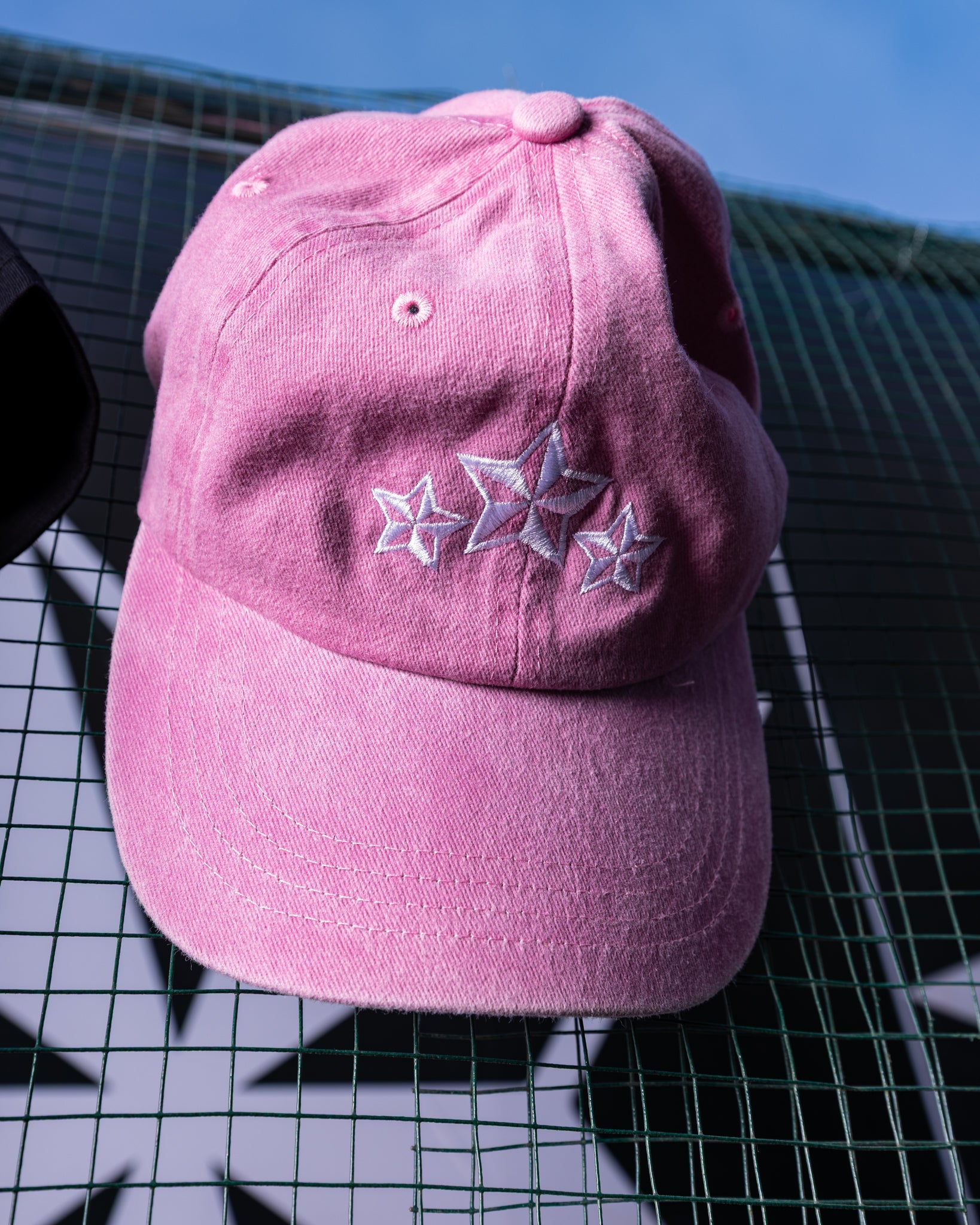 pink washed cap - DNM.EG