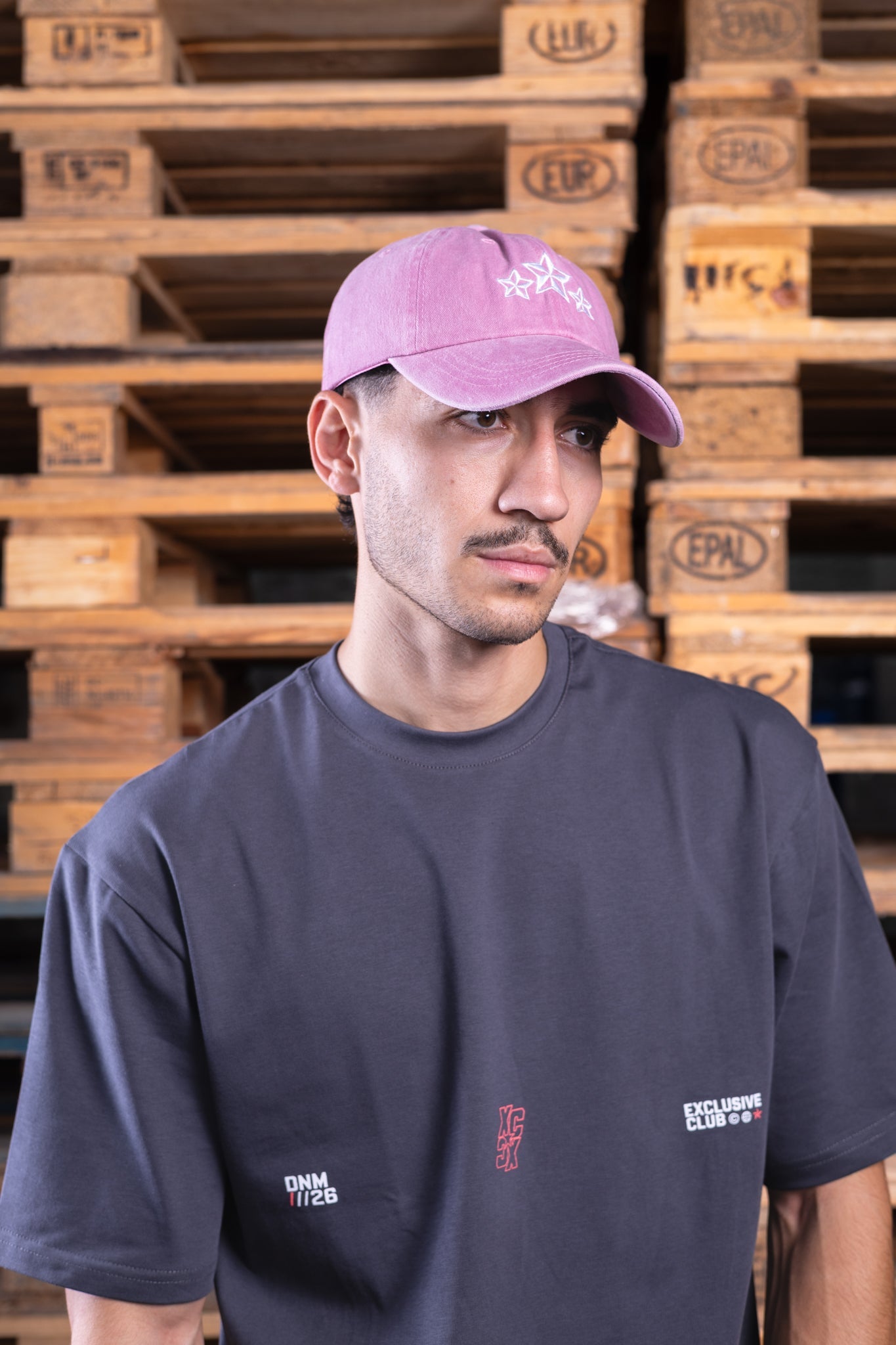 pink washed cap - DNM.EG