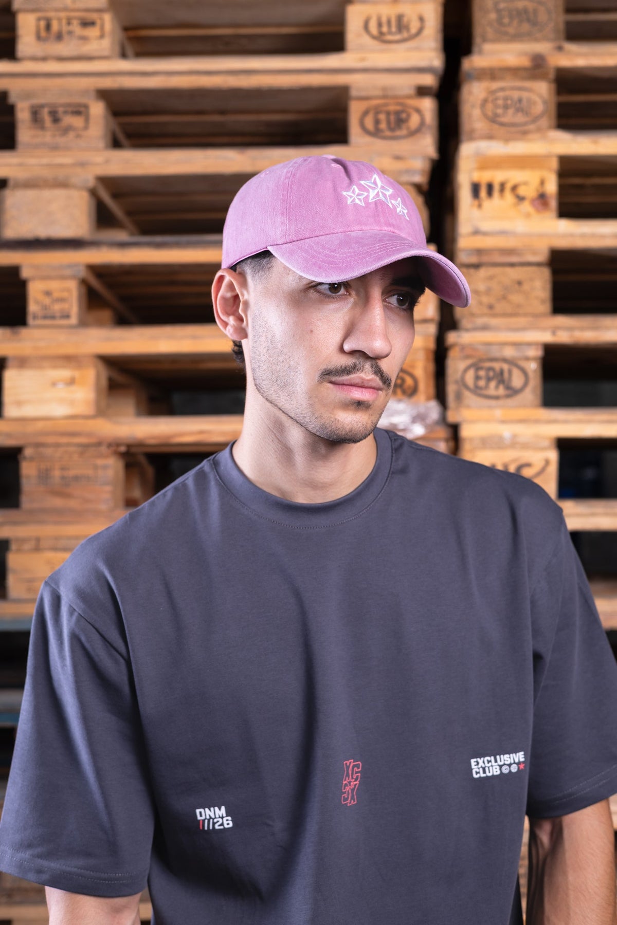 pink washed cap - DNM.EG