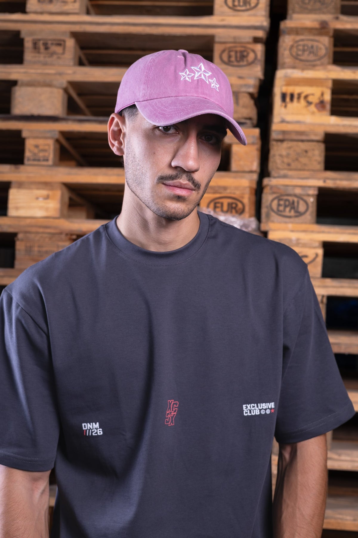 pink washed cap - DNM.EG