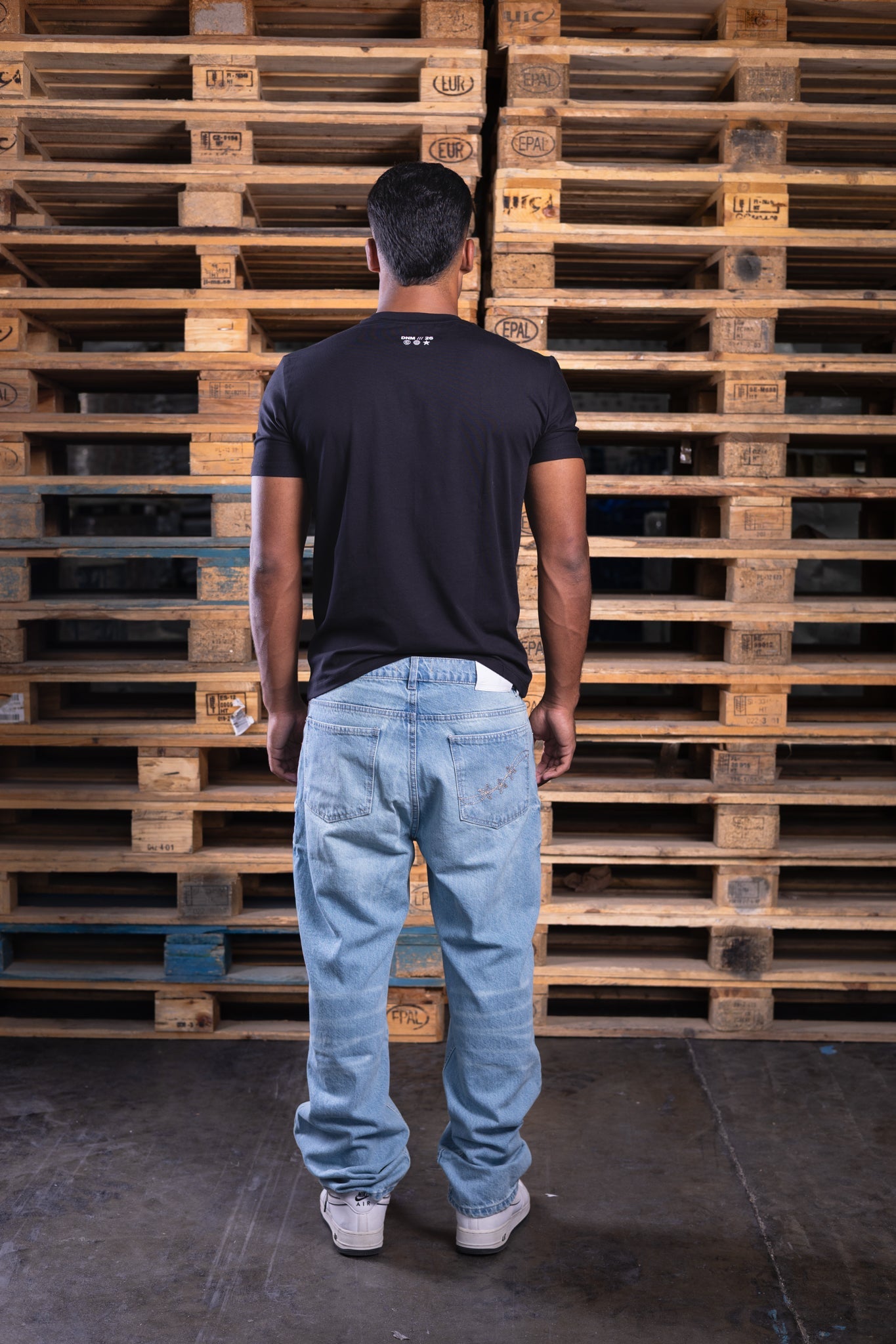 straight washed iced jeans (men) - DNM.EG
