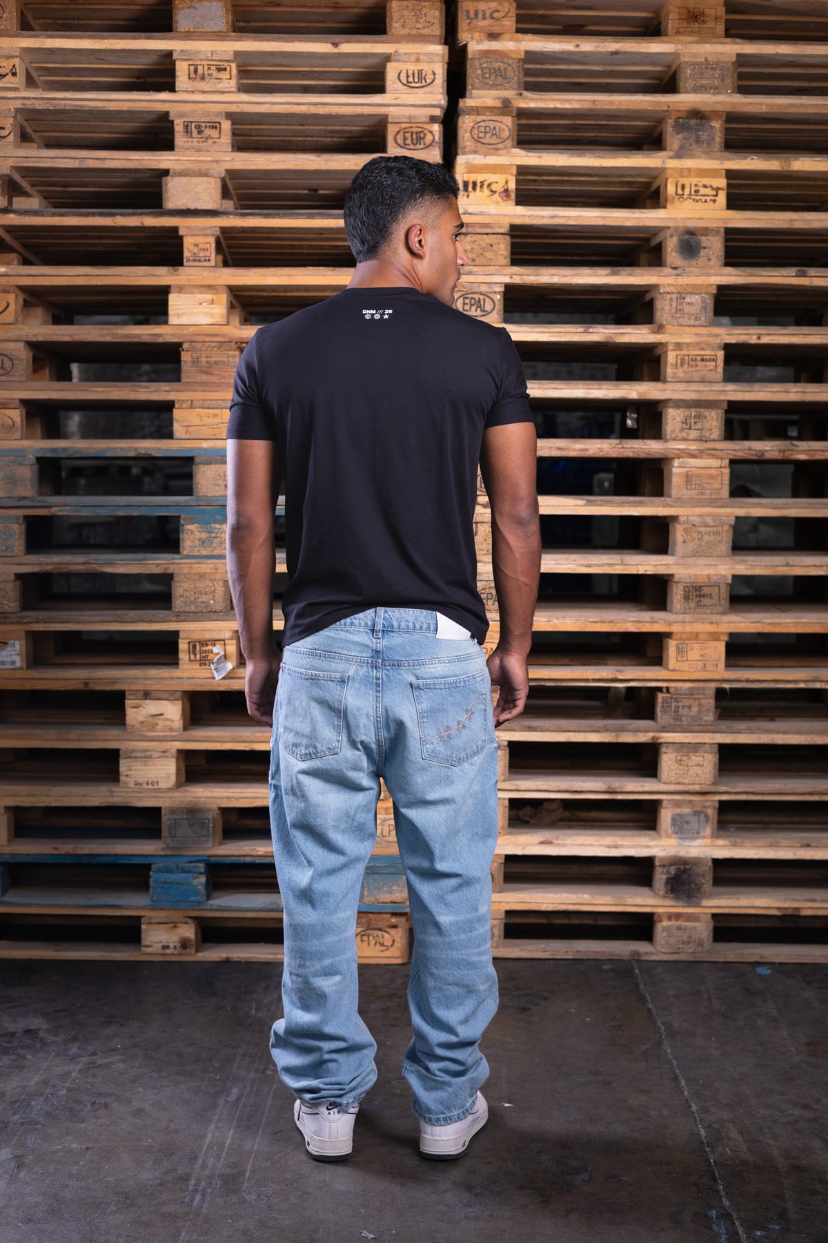 straight washed iced jeans (men) - DNM.EG