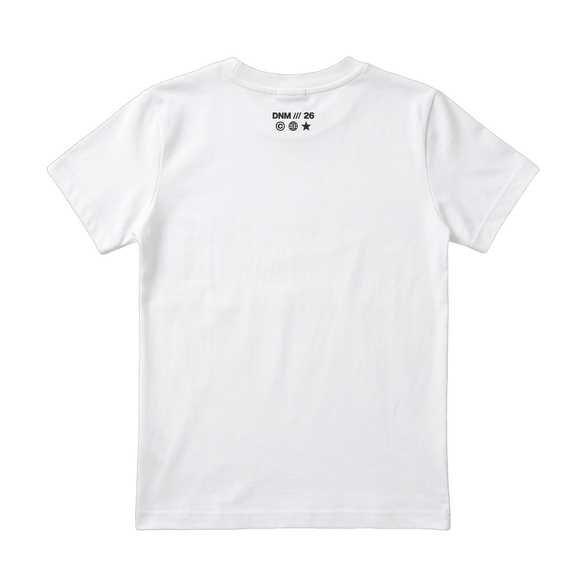white printed baby tee - DNM.EG