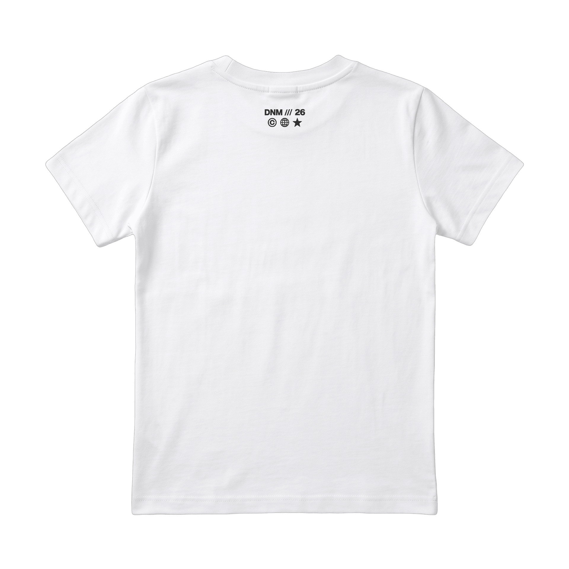 white printed baby tee - DNM.EG