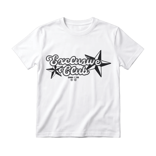 white printed baby tee - DNM.EG