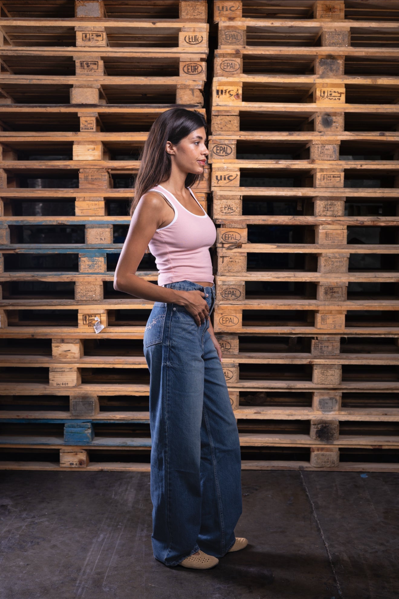 wide leg acid (women) - DNM.EG