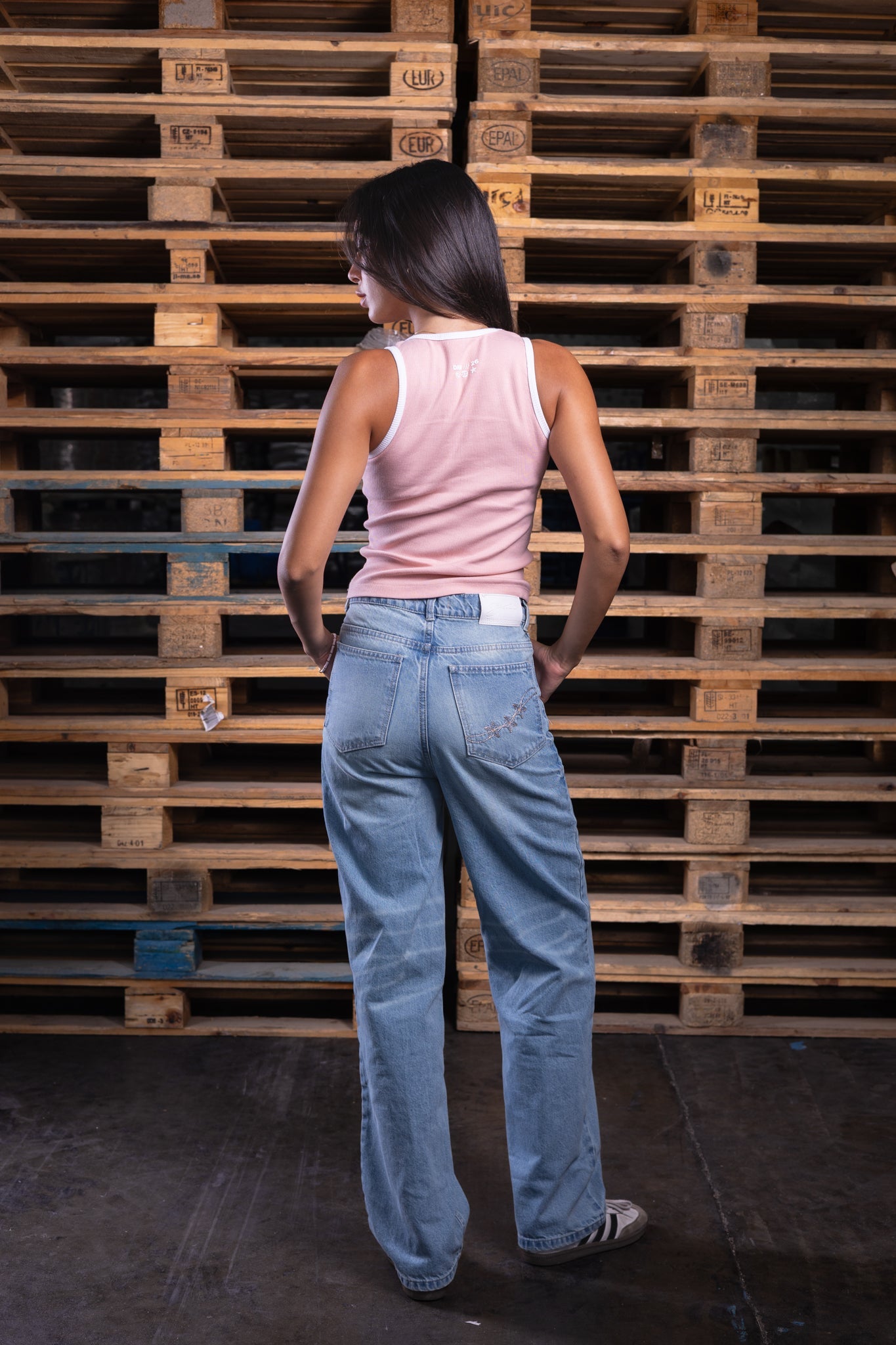wide leg iced jeans (women) - DNM.EG